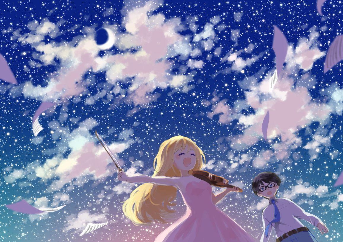 Wallpaper : anime, Shigatsu wa Kimi no Uso, Miyazono Kaori, mythology,  wing, screenshot, computer wallpaper 1920x1080 - nightelf87 - 41796 - HD  Wallpapers - WallHere