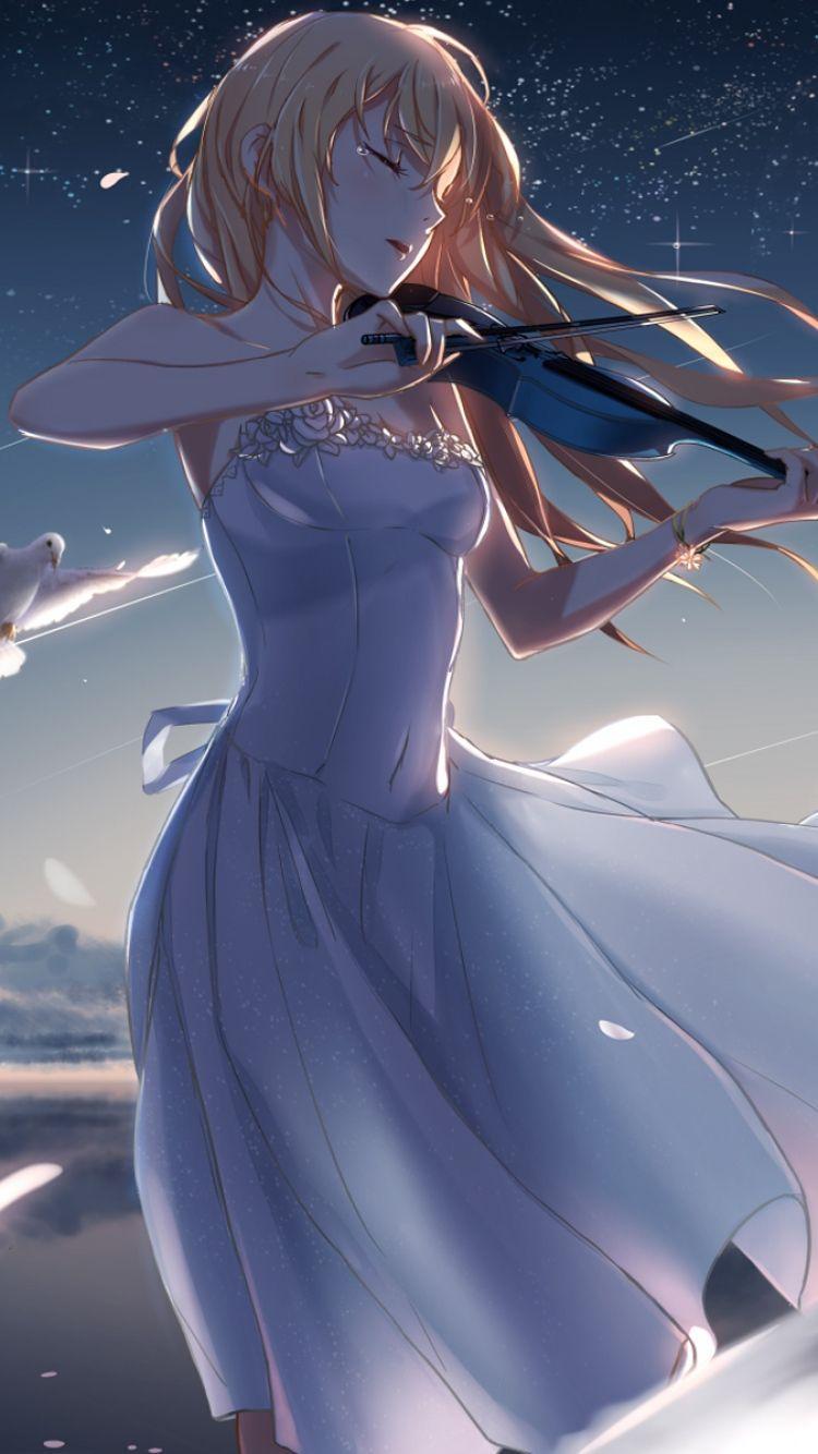 750x1334 Shigatsu Wa Kimi No Uso Wallpaper