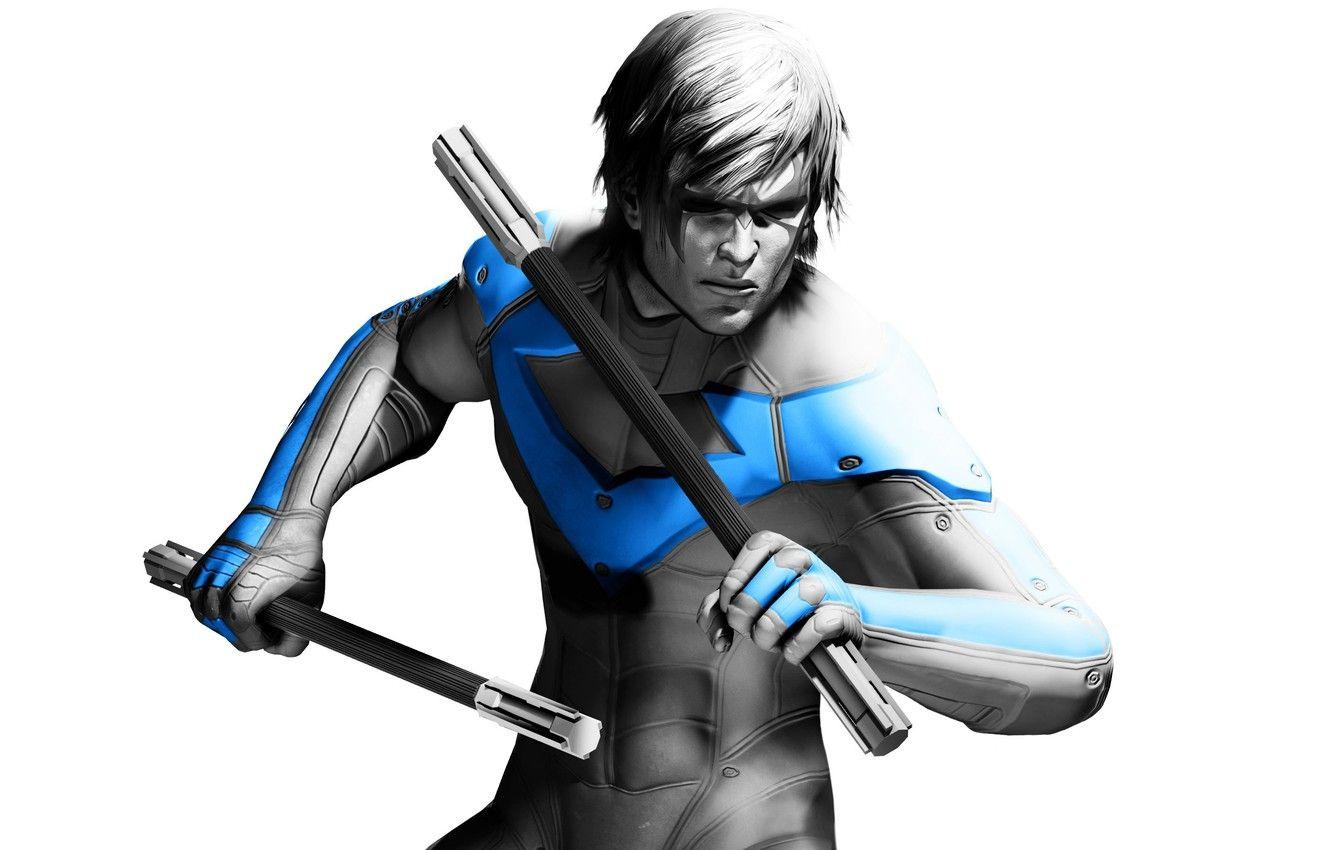 1332x850 Wallpaper costume, white background, guy, Batman Arkham City