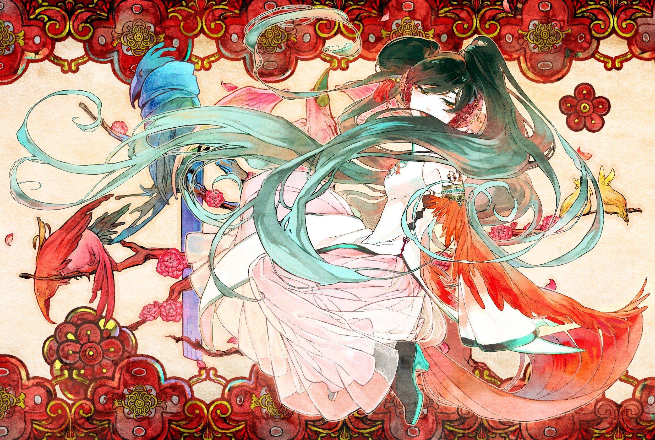 2500x1679 Beautiful Chinese Anime Girl Wallpaper