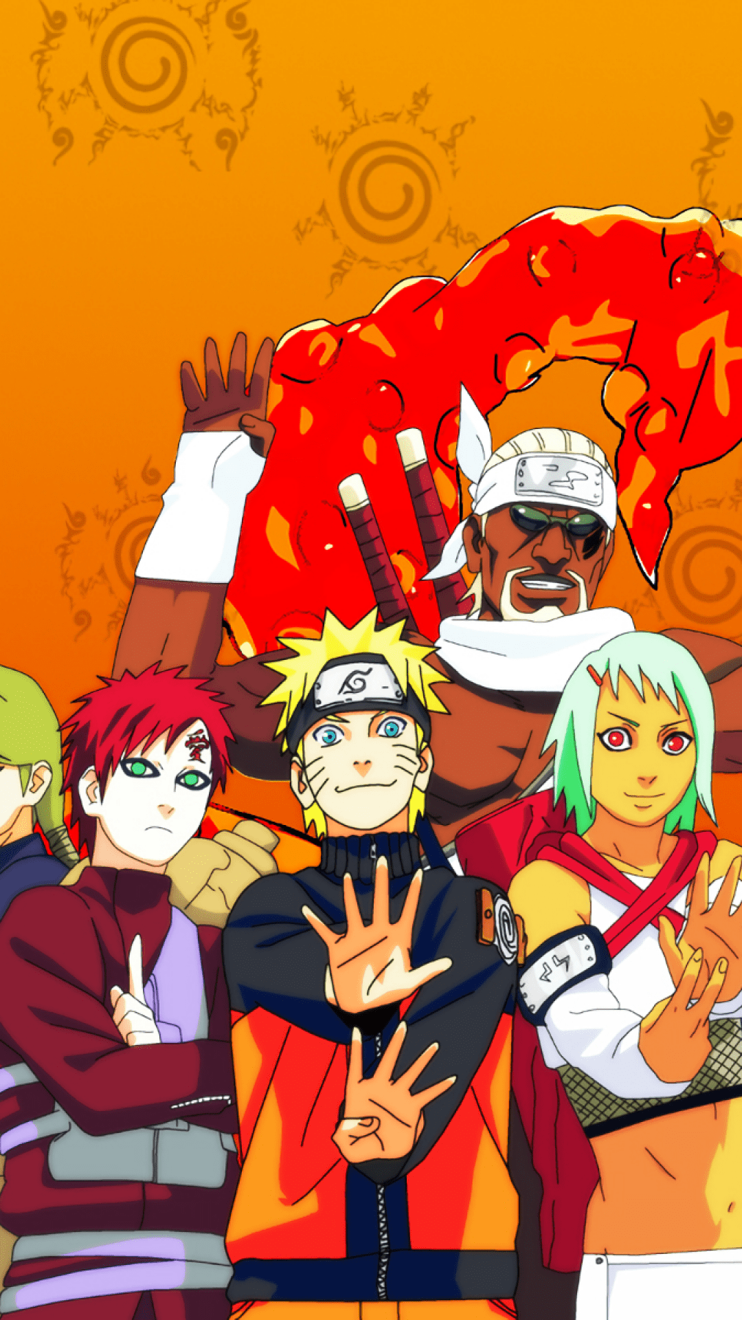 1080x1920 Download 1080x1920 Naruto, Killer Bee, Gaara, Utakata, Yagura, Han