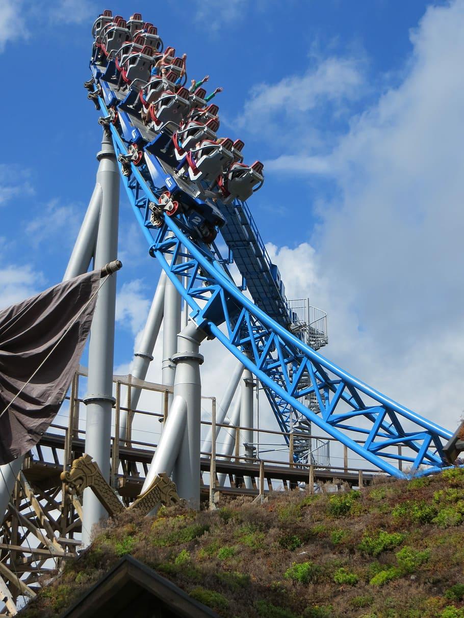 910x1213 HD wallpaper: group of people riding on roller coaster during