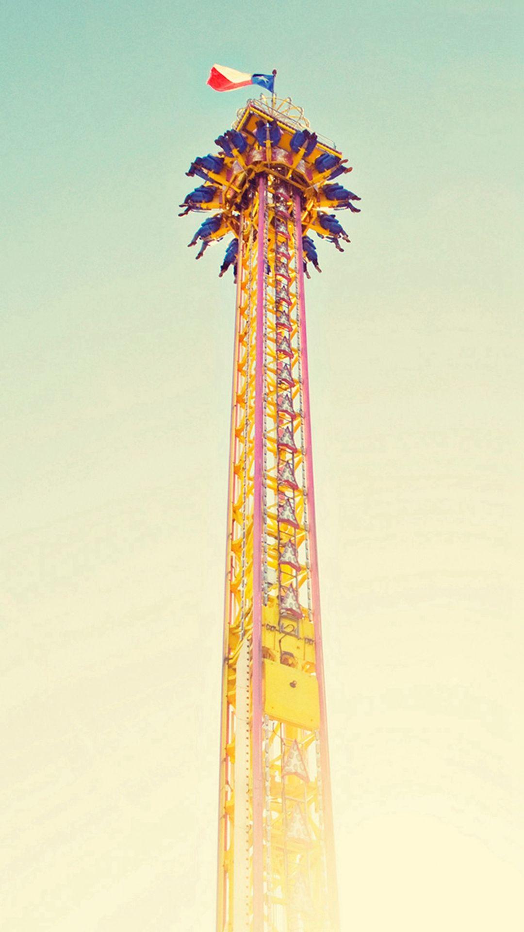 1080x1920 Amusement Park Tower iPhone 8 Wallpaper Free Download
