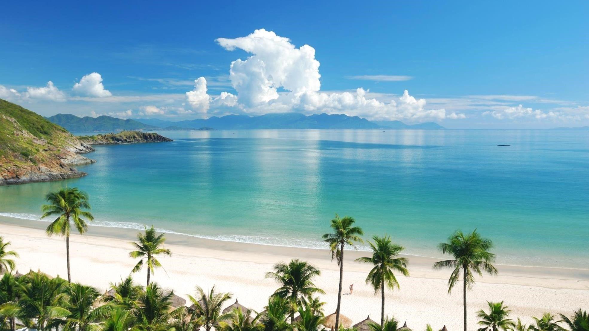 1970x1108 Beach Computer Background HD