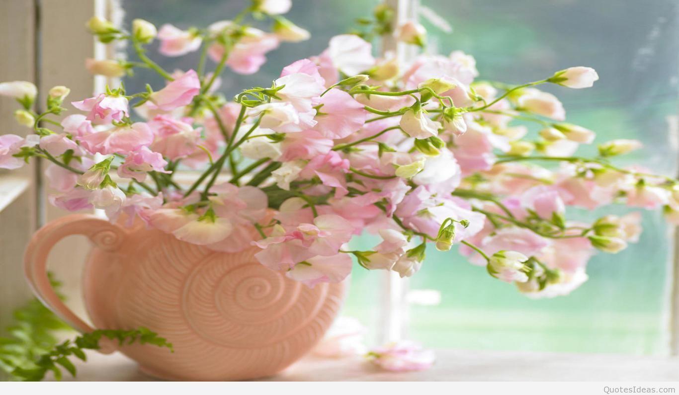1366x795 Spring Flower Vase HD