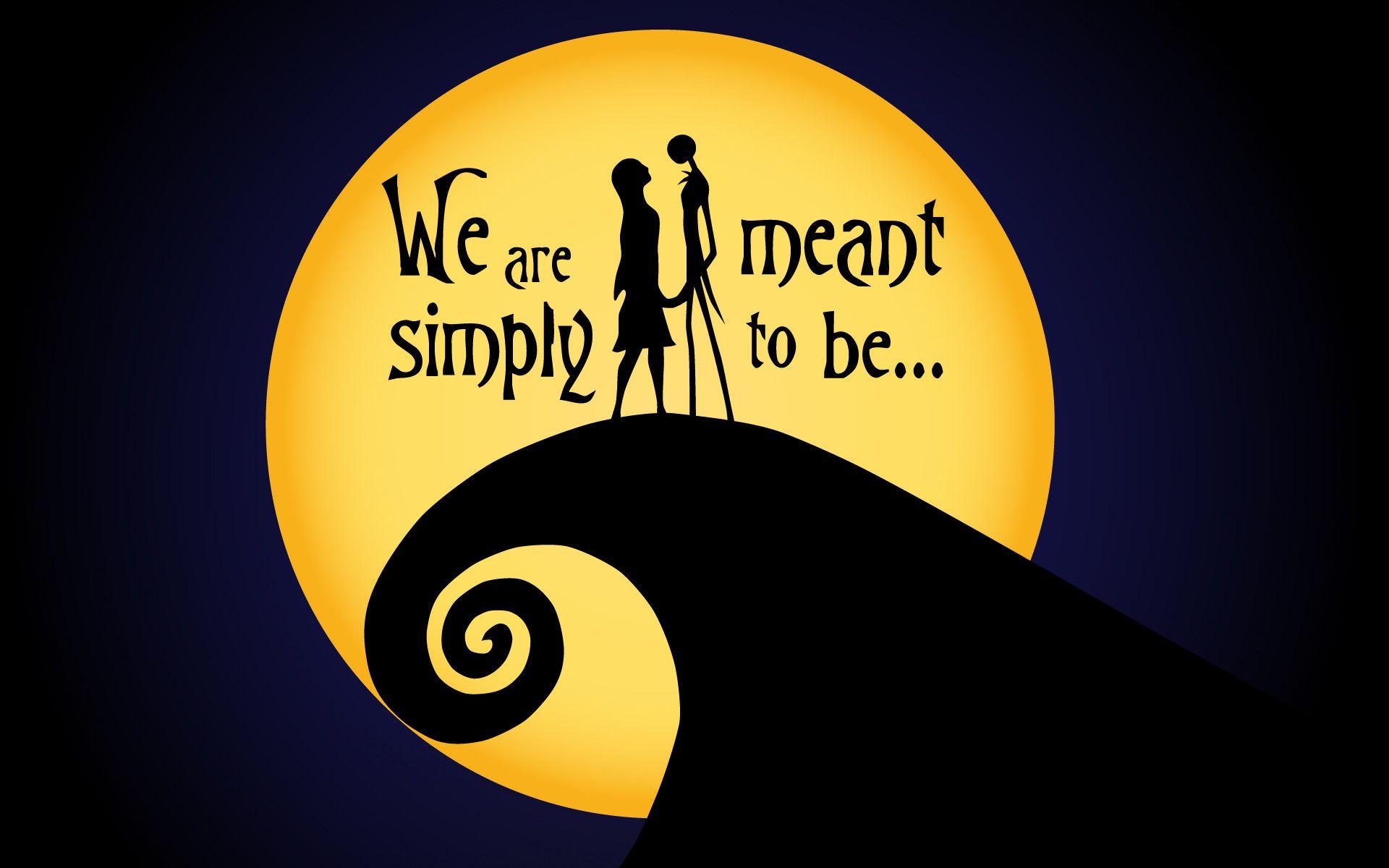 1920x1200 Jack Skellington And Sally Wallpaper Are Simply Meant To Be Nightmare Before Christmas Wallpaper & Background Download