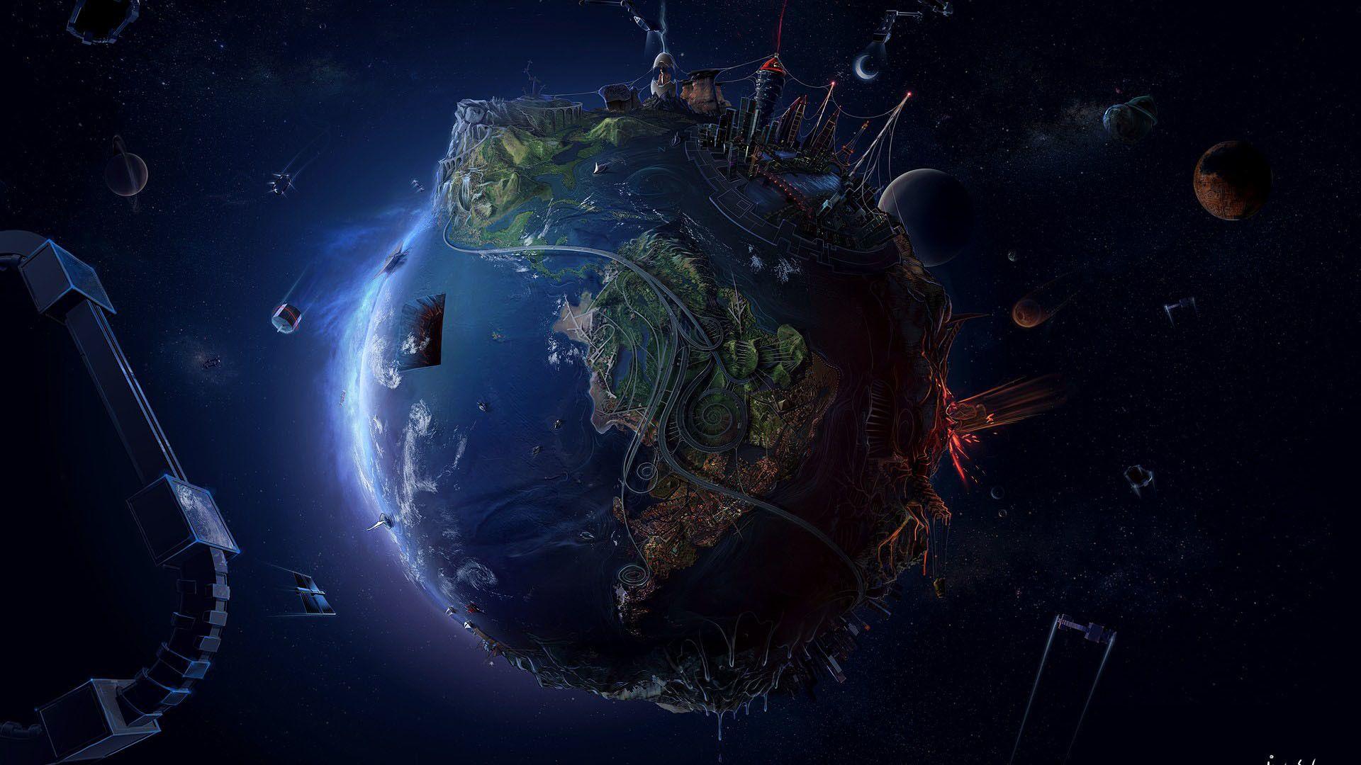 1920x1080 Windows 10 Earth Wallpaper HD
