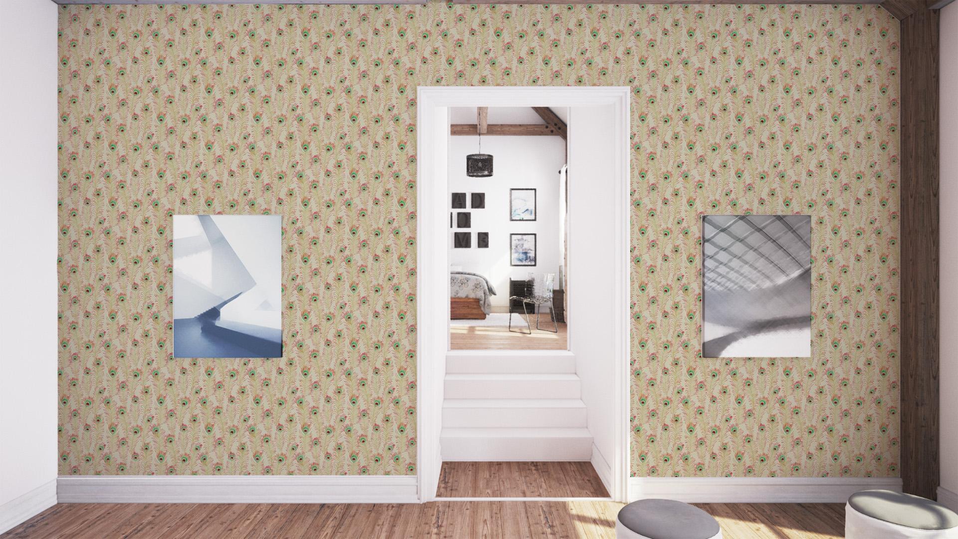 1920x1080 Sanderson Themis 213064 Wallpaper. Sand Peony. Fashion Interiors
