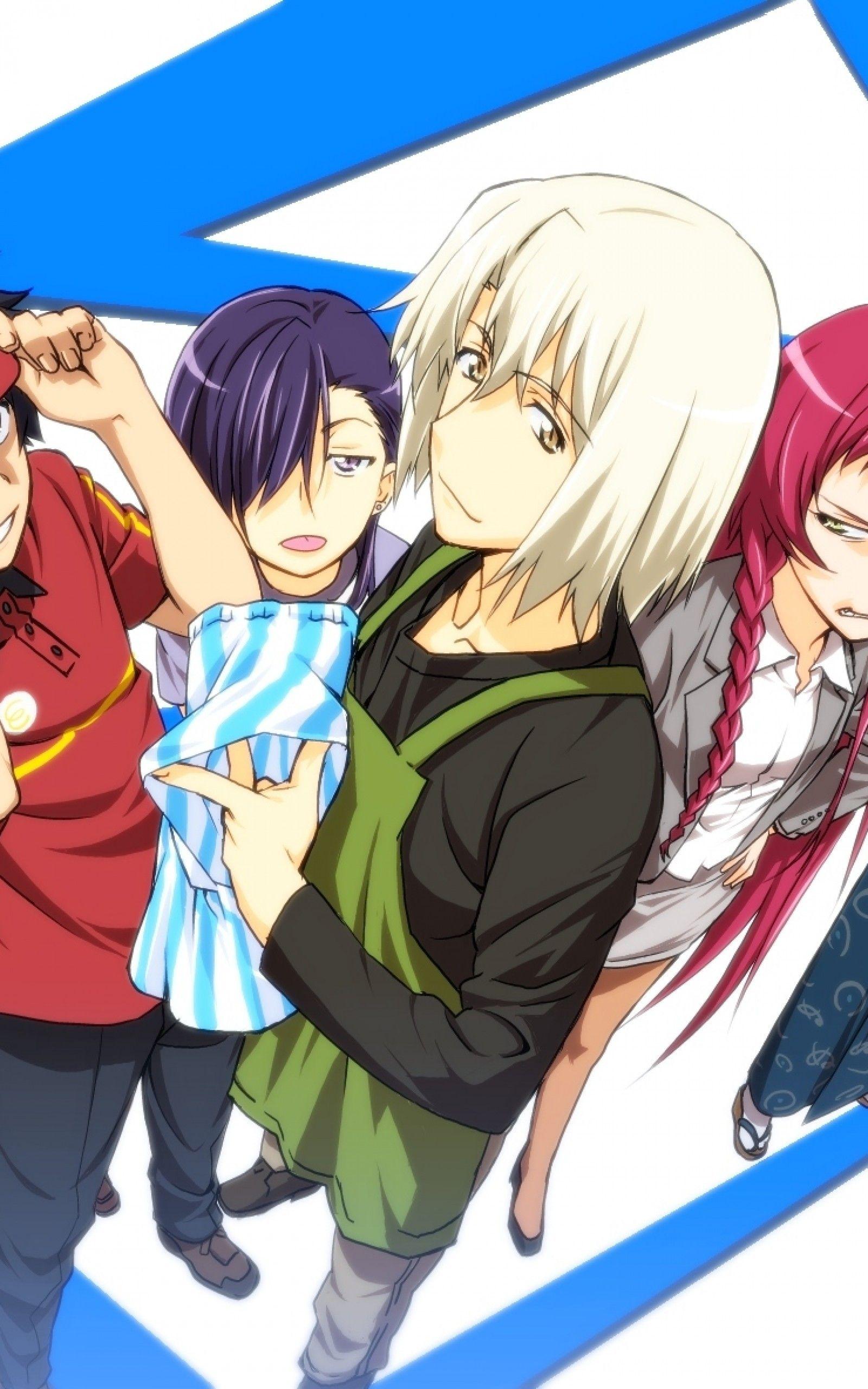 1600x2560 Download 1600x2560 Hataraku Maou Sama, Maou Sadou, Yusa Emi, Ashiya Shirou, Sasaki Chiho Wallpaper For Google Nexus 10