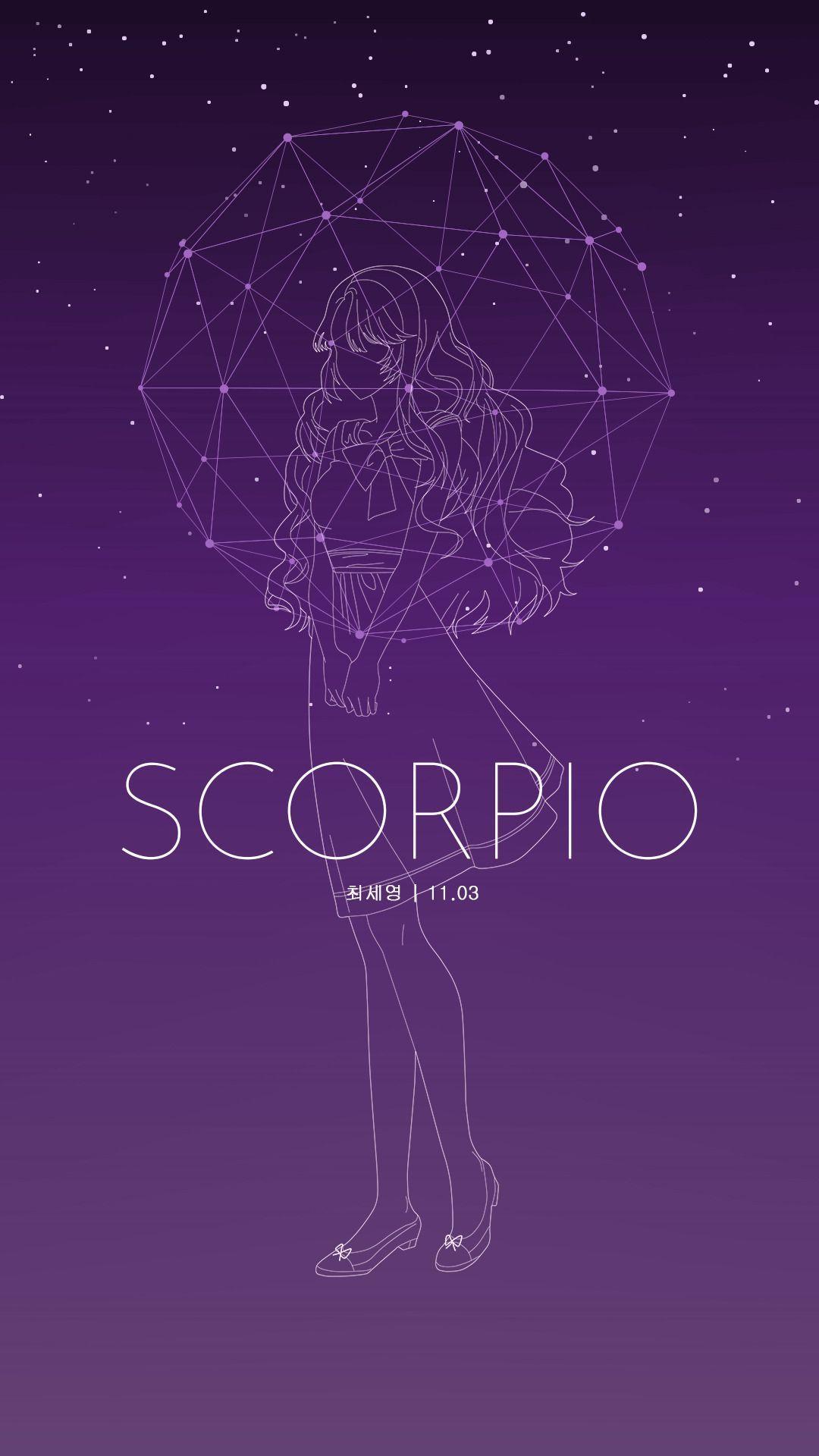 Premium Vector  Scorpio zodiac sign desktop wallpaper