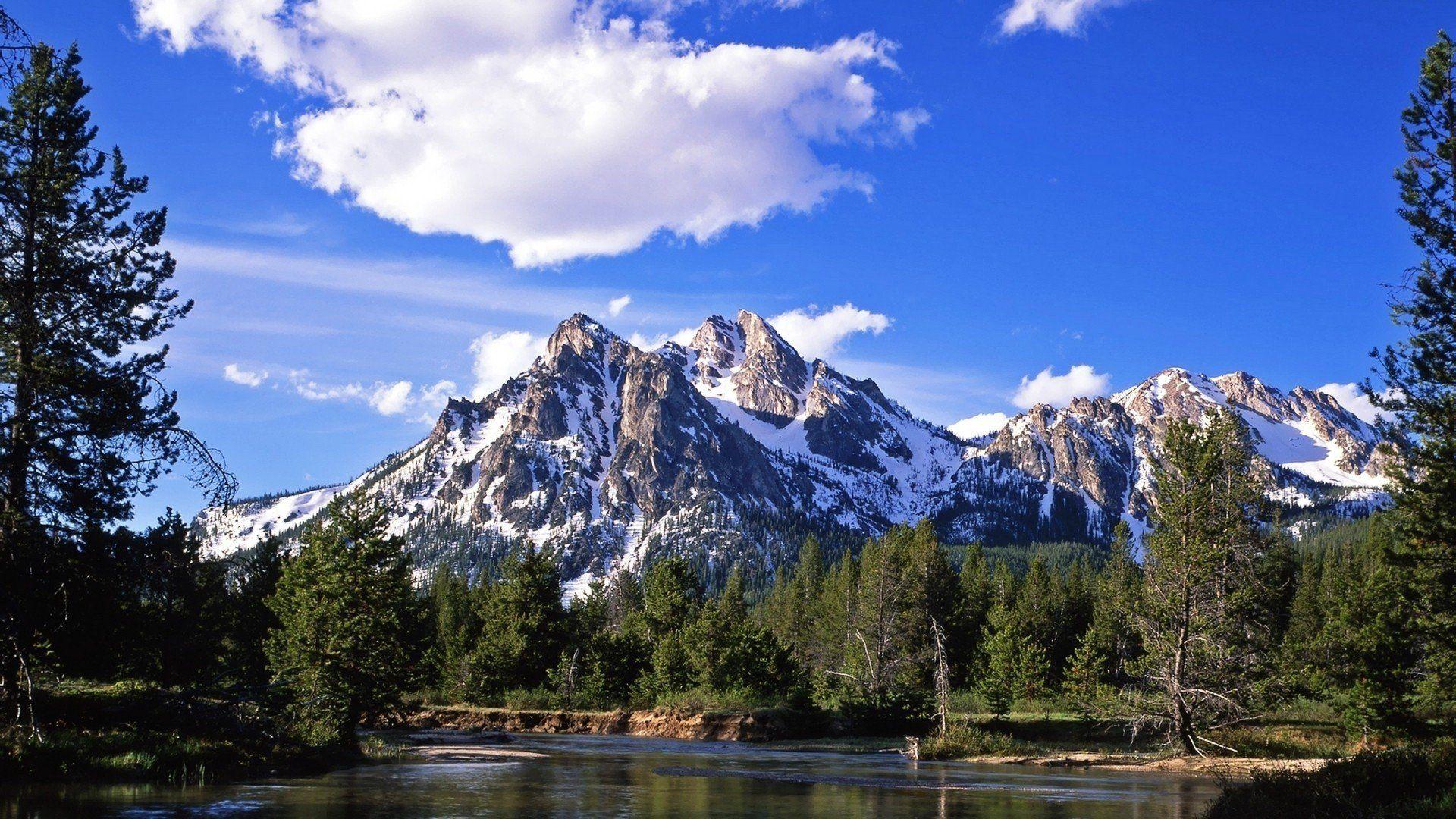 1920x1080 Nature mountain forest landscape fog lake ultrahd 4k wallpaper