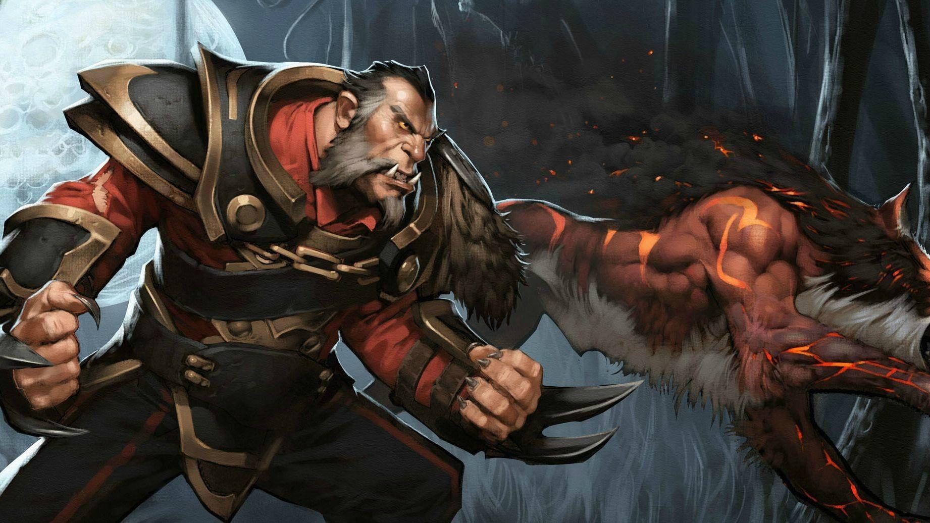 1842x1036 Dota 2 Lycan wallpaper, Dota Lycan, Banehallow HD wallpaper