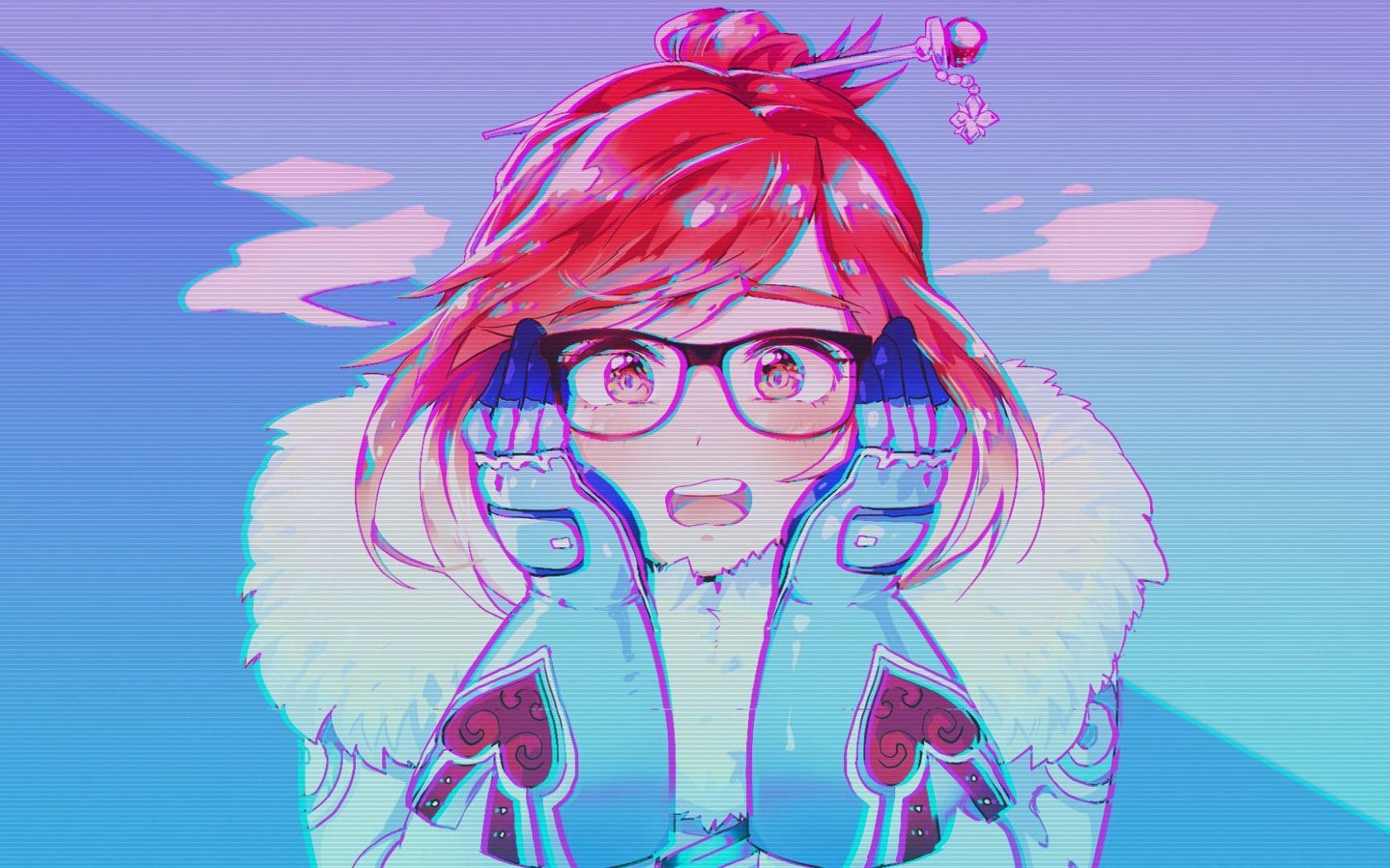 1680x1050 Free download Female anime character illustration Mei Overwatch