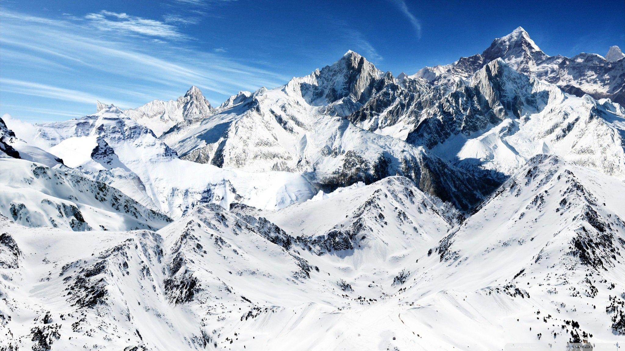 2048x1152 Snow Mountain Wallpaper HD