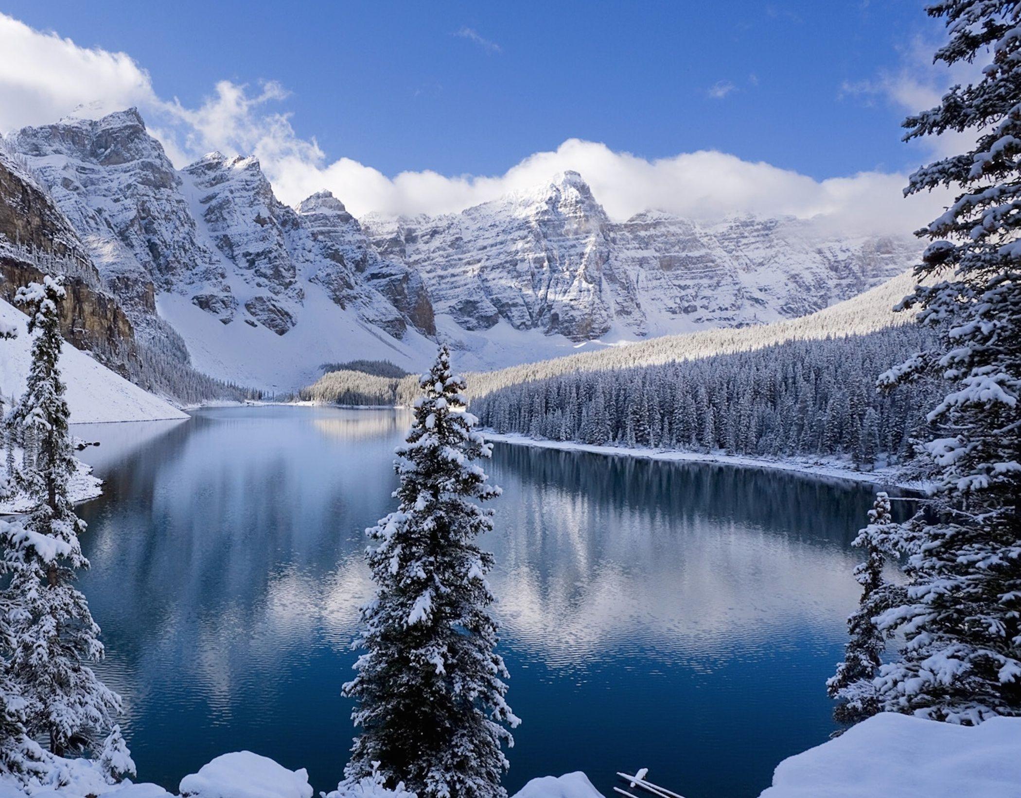 2100x1643 Snow Covered Mountains Wallpaper