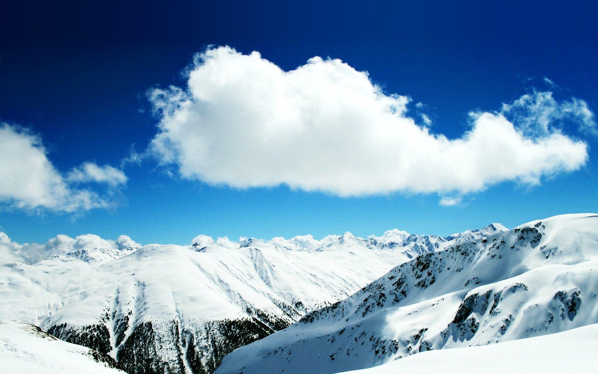 1920x1200 Winter, wallpaper, mountains, snow