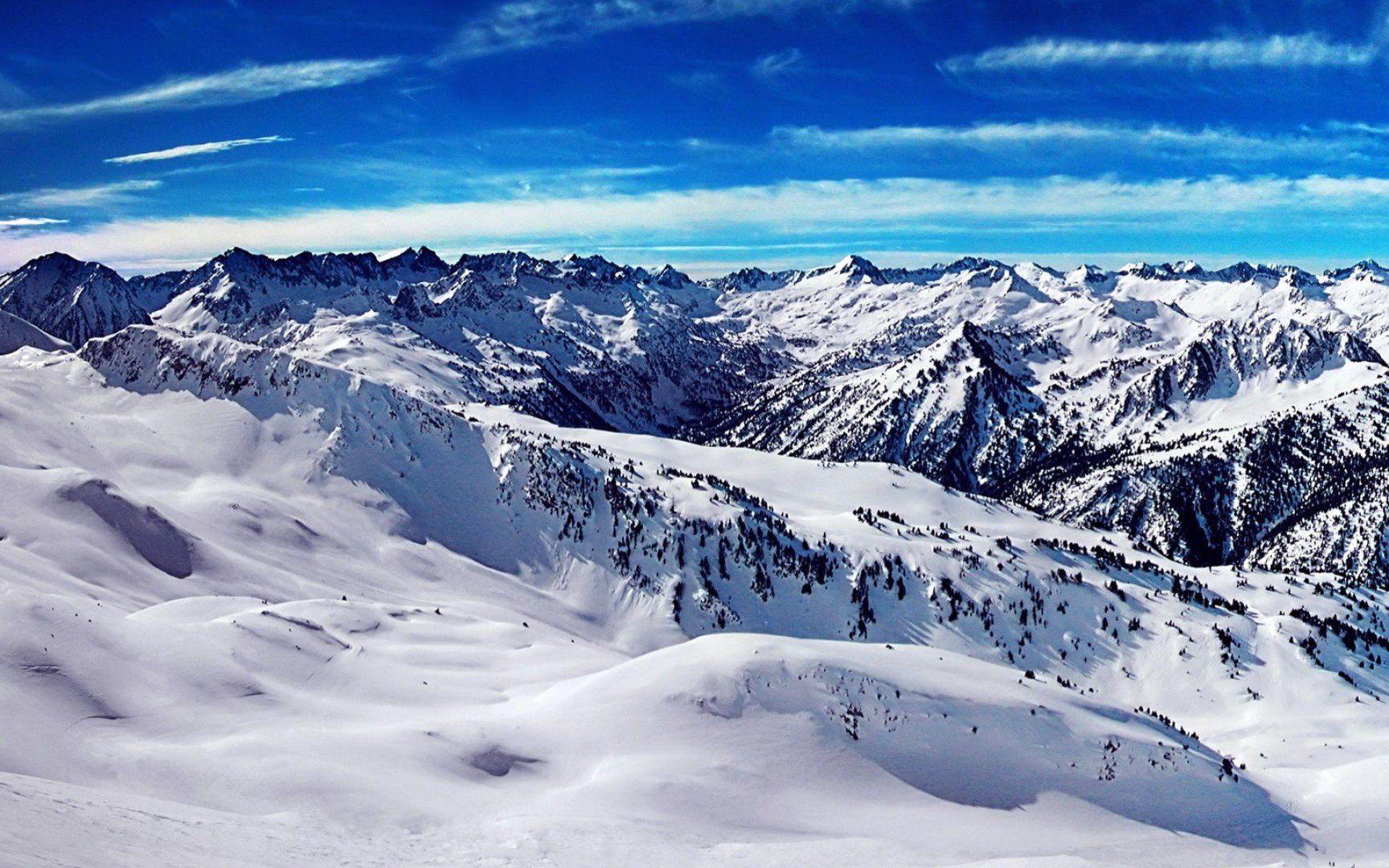 1920x1200 Winter Snow Mountain Landscape Wallpapermountain Hd Wallpaper.