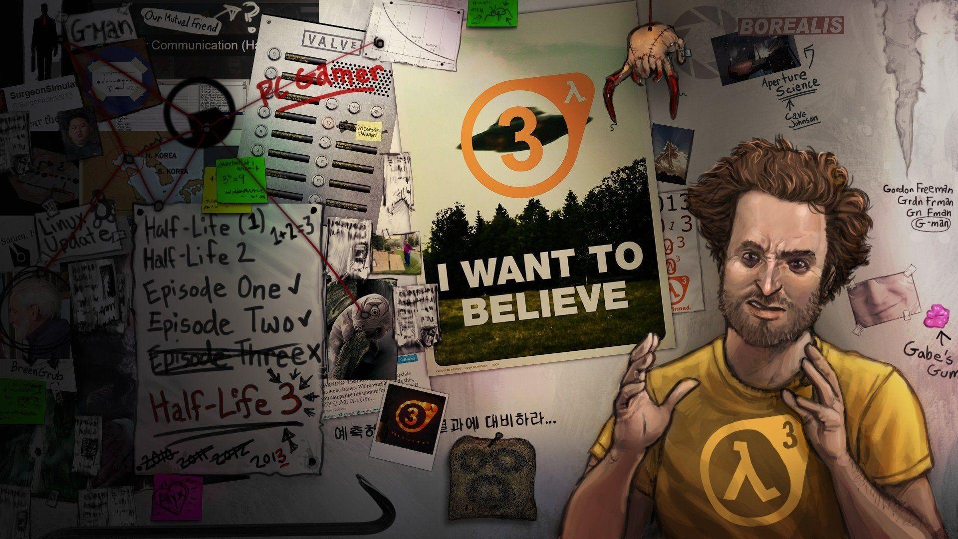 1920x1080 Half Life 3 want to believe [Wallpaper]