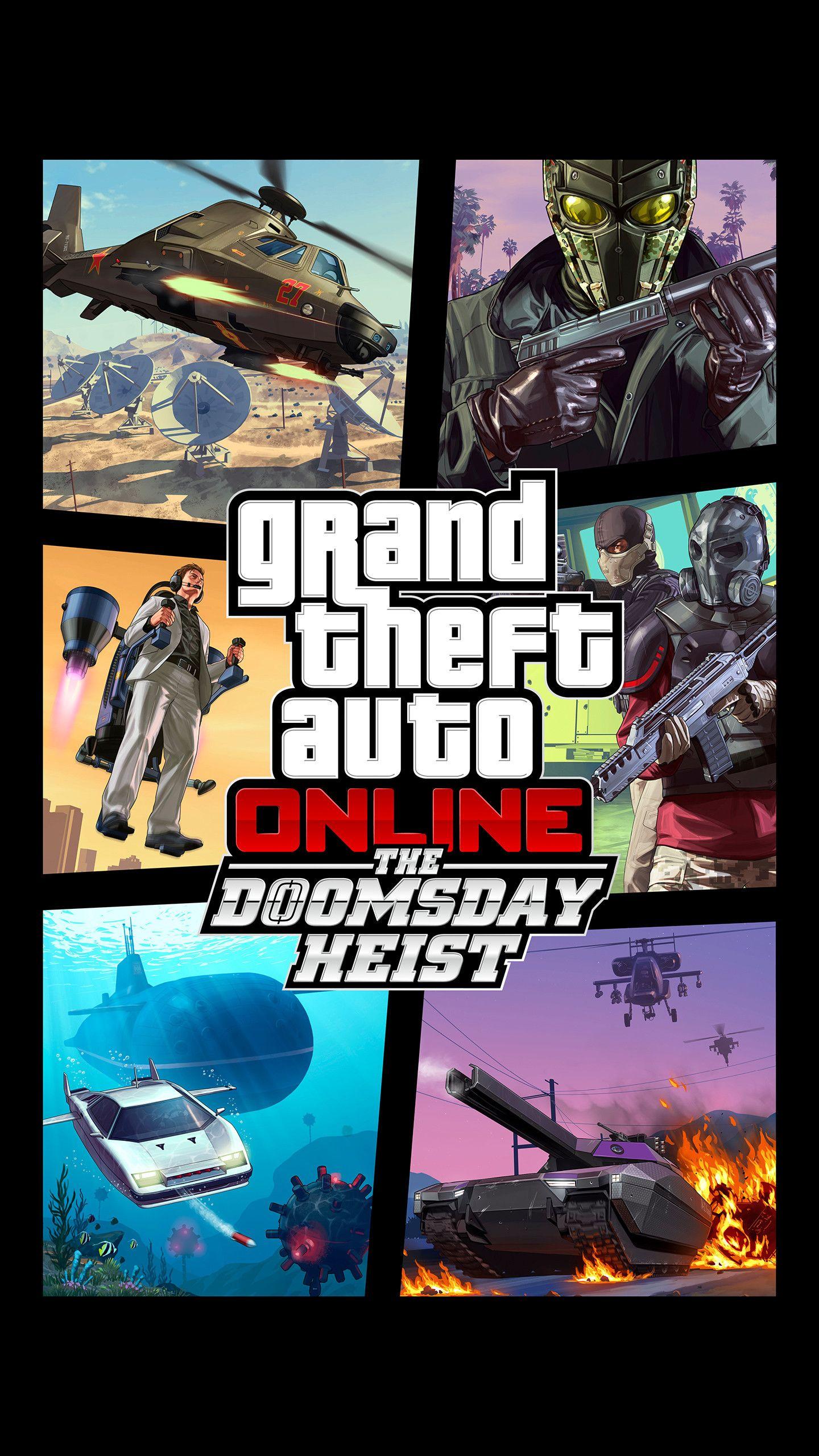 1440x2560 The Doomsday Heist Grand Theft Auto Online Samsung