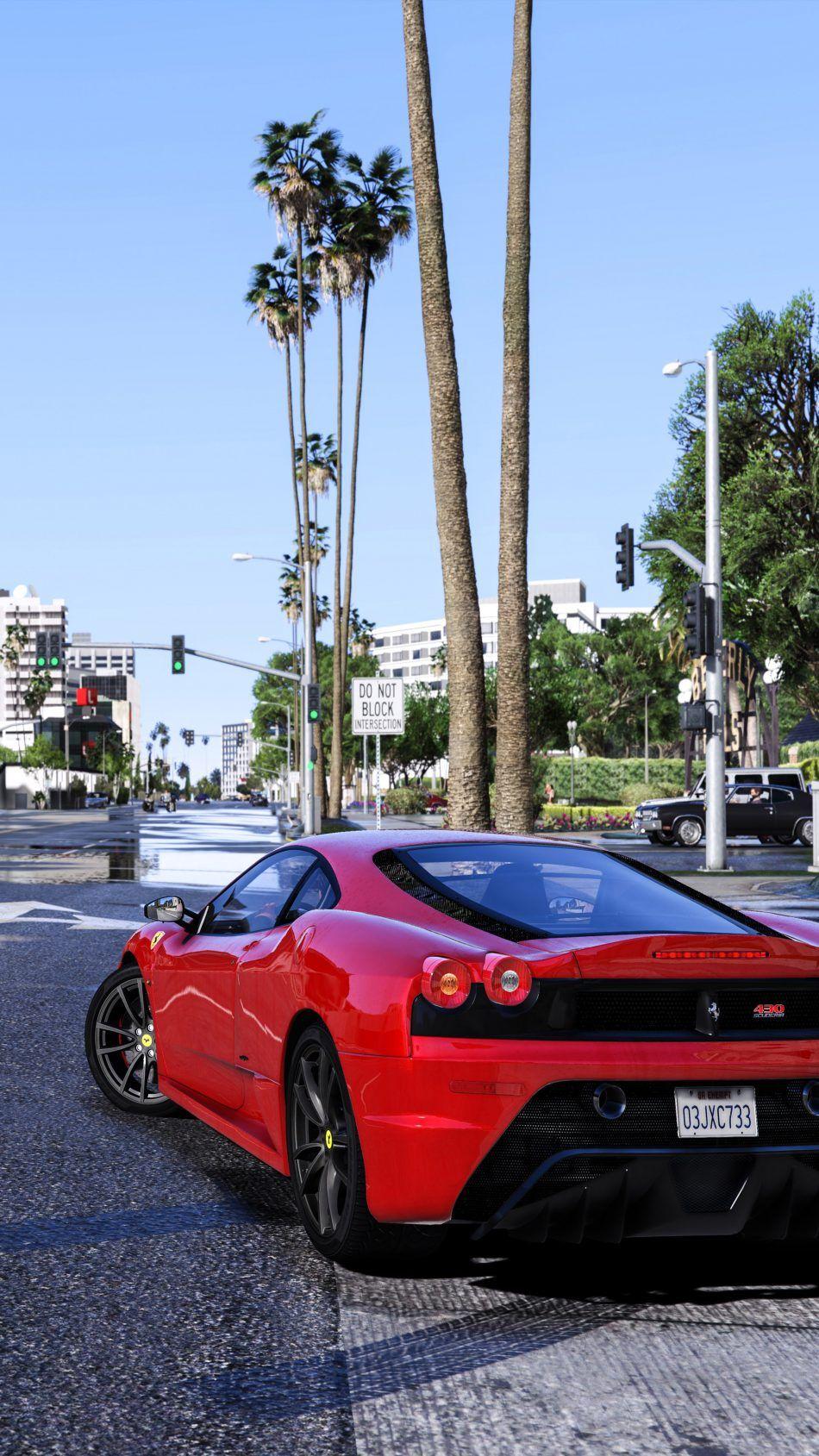 950x1689 Gta V Red Ferrari 4k Ultra HD Mobile Wallpaper V Wallpaper