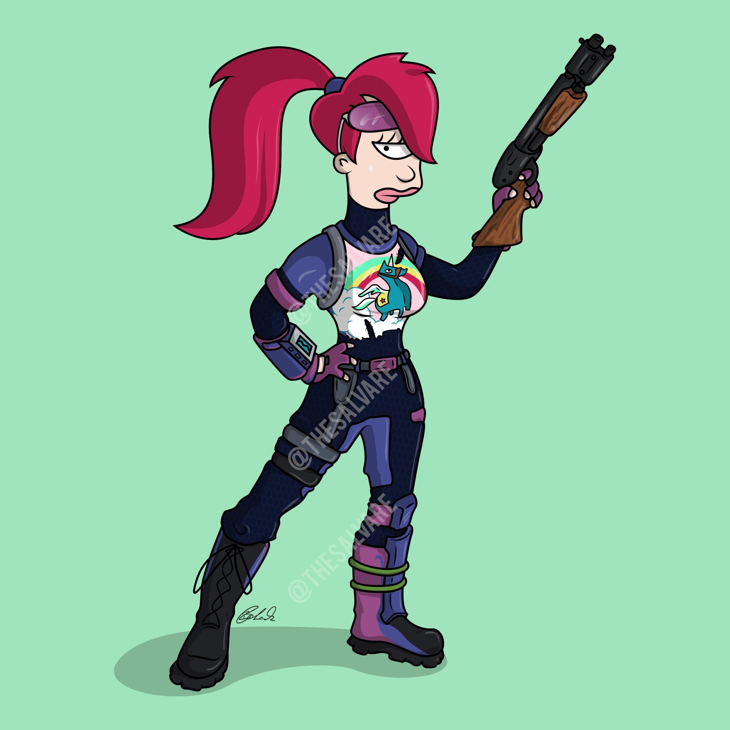 2362x2362 Free download Leela as the Fortnite Brite Bomber skin FortNiteBR