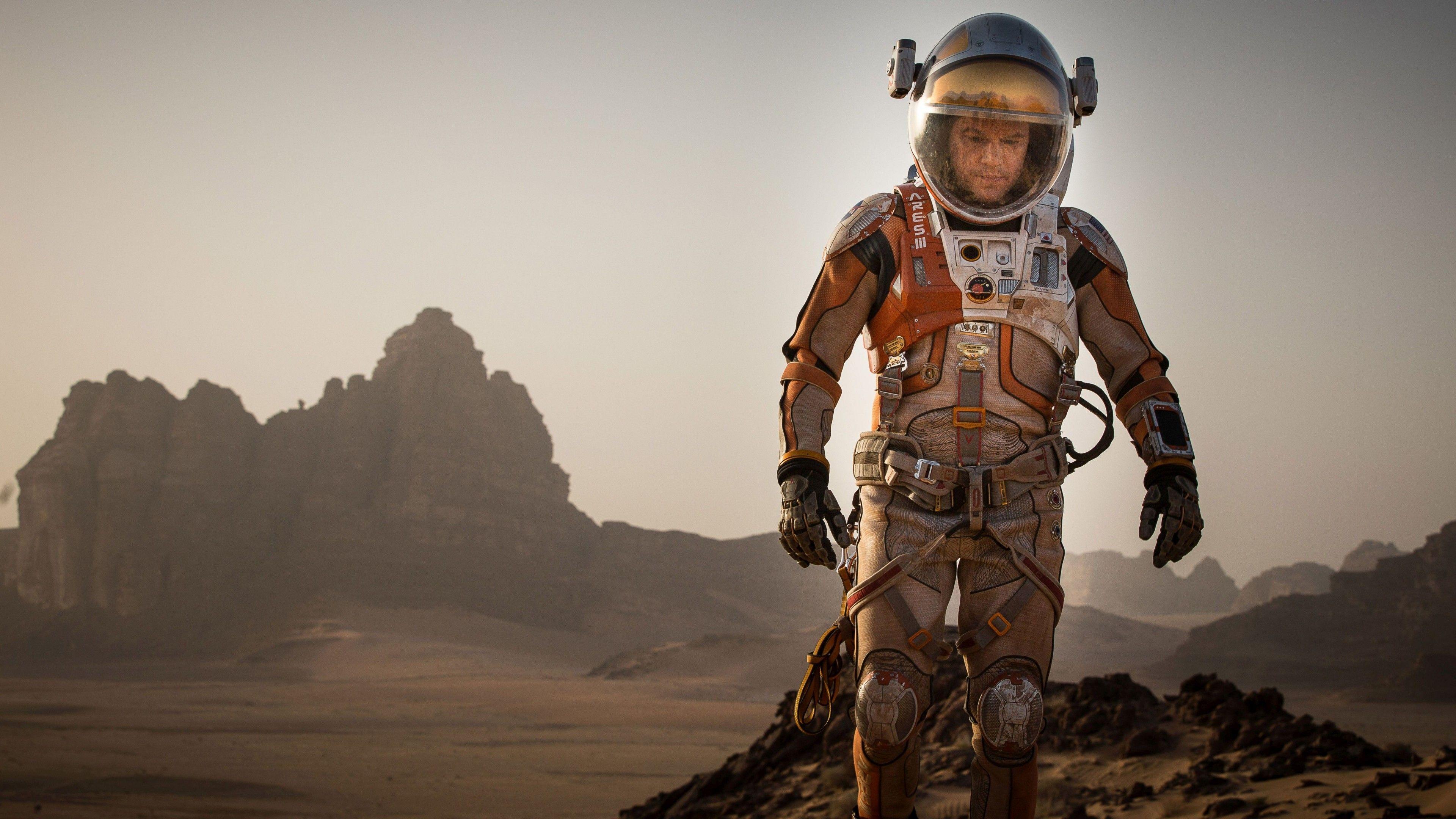 3840x2160 Wallpaper The Martian, Best Movies of movie, Matt Damon