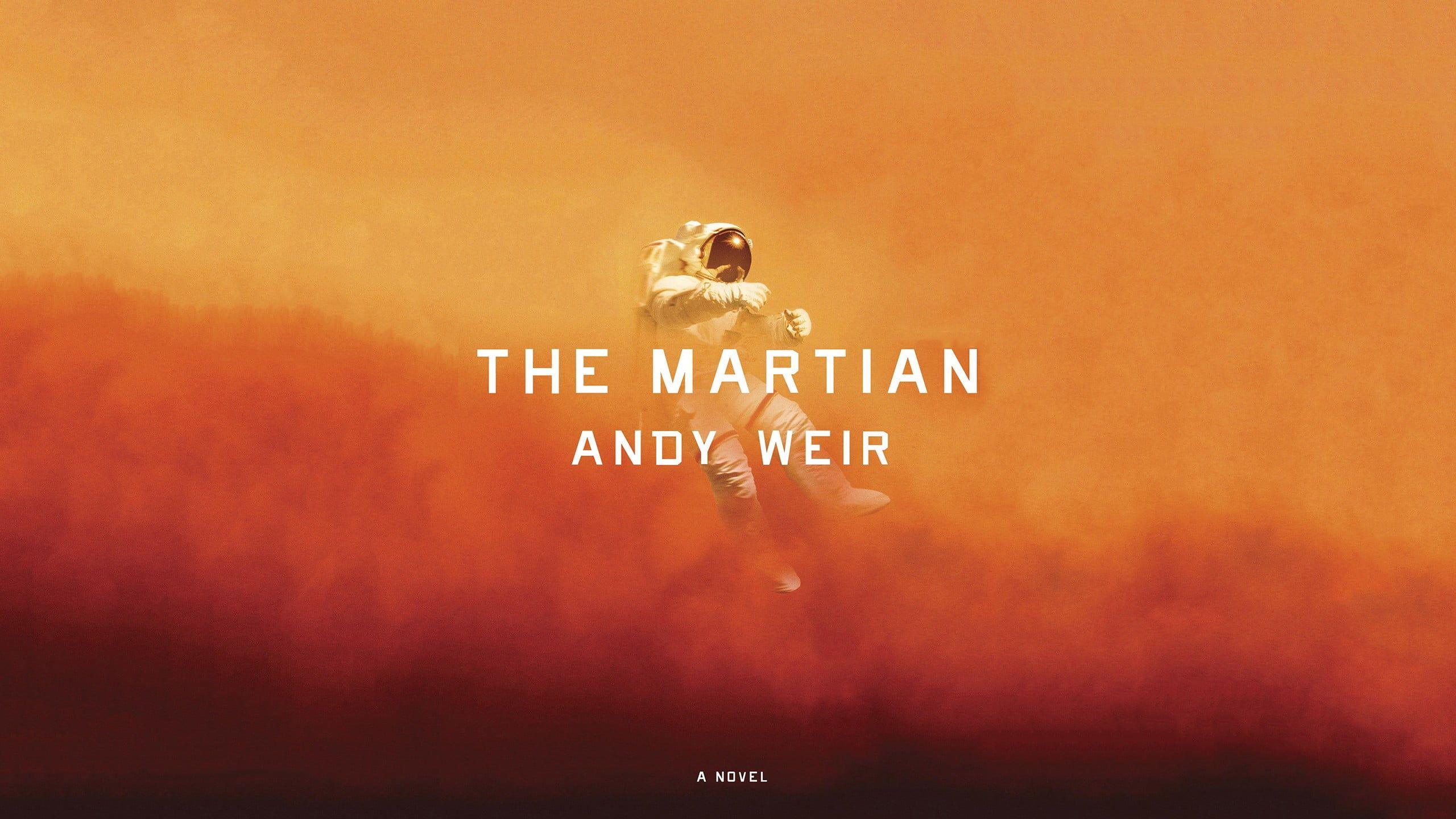 2560x1440 The Martian cover, artwork, The Martian, astronaut, book cover HD