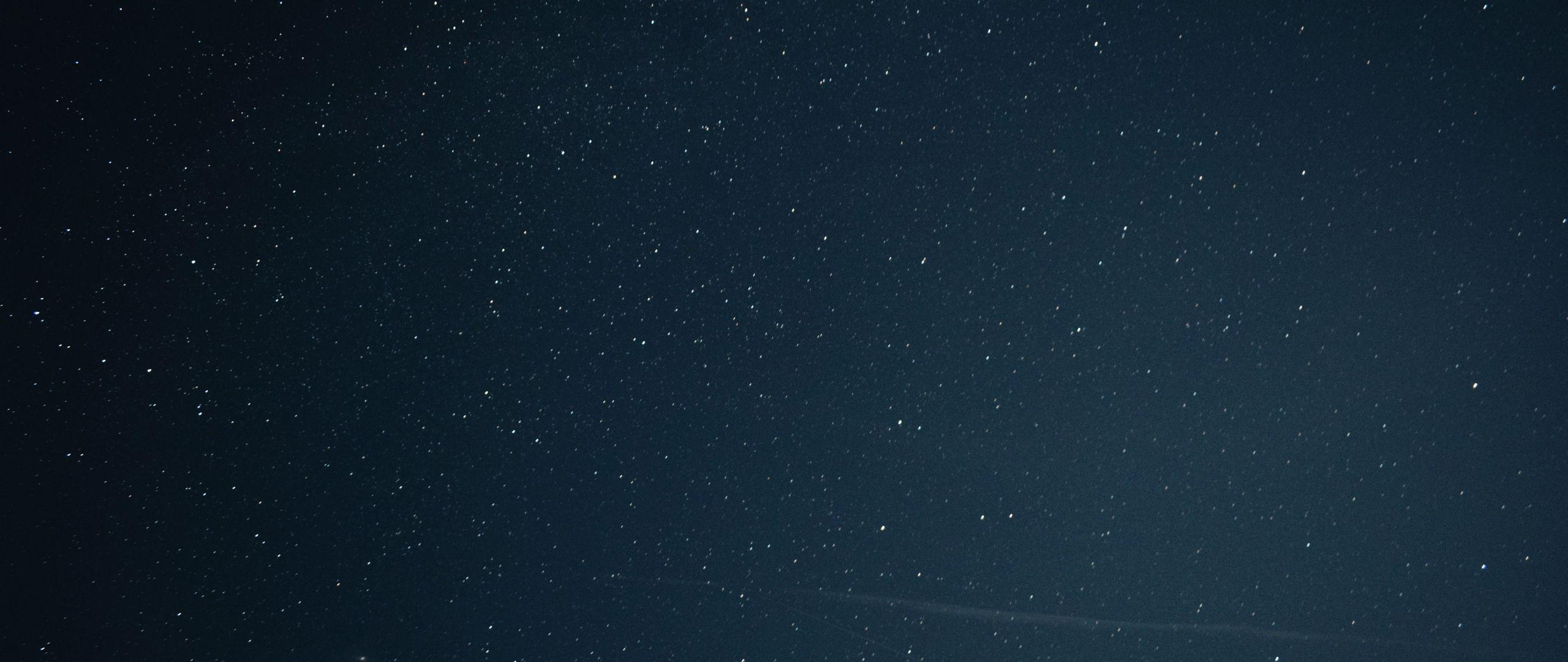 2560x1080 Download wallpaper 2560x1080 stars, starry sky, night dual wide
