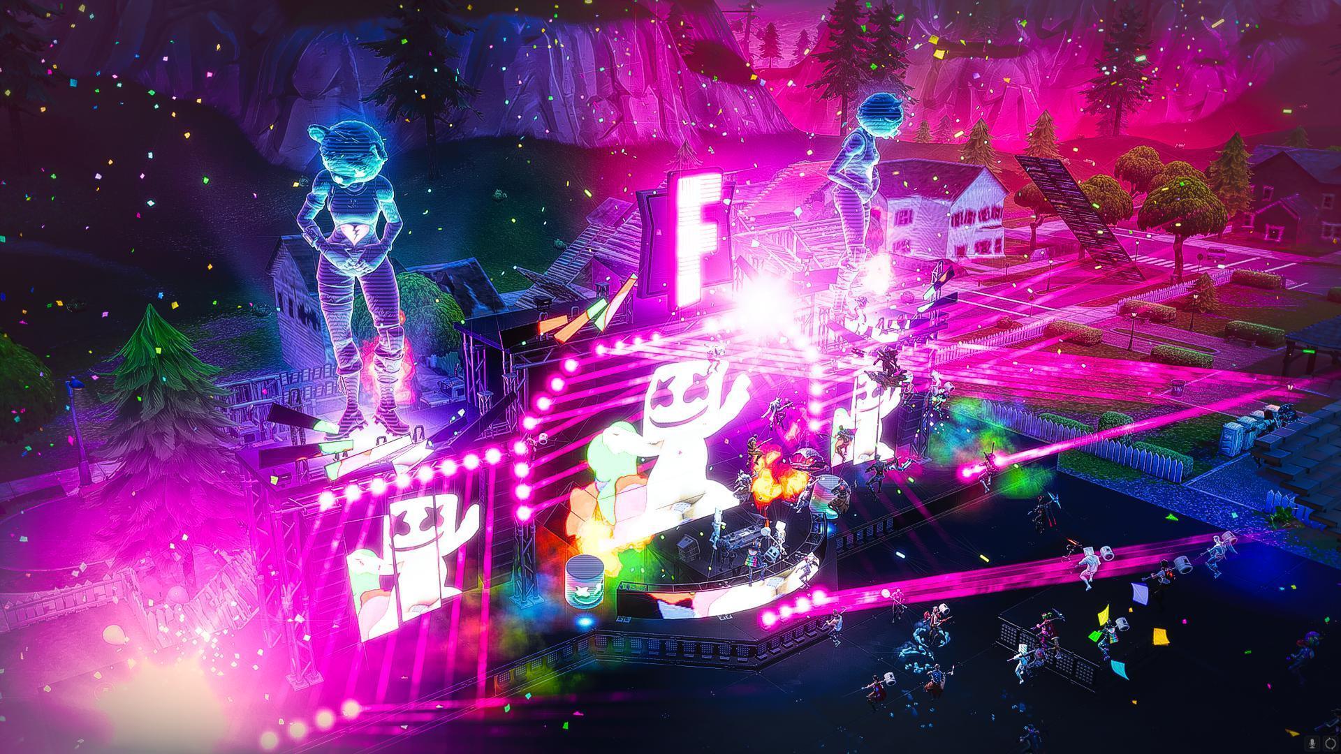 1920x1080 Fortnite HD Marshmello Concert Wallpaper • L2pbomb