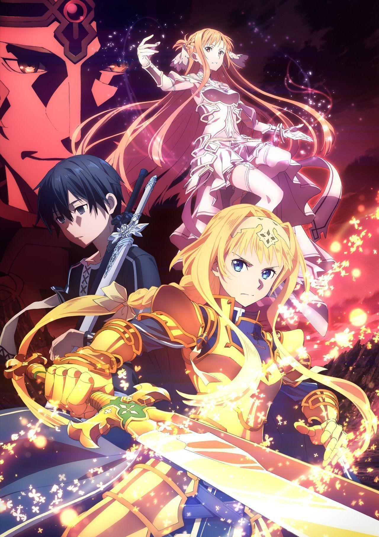 1280x1812 pkjd: Fall TV anime airdates. Sword Art Online: Alicization