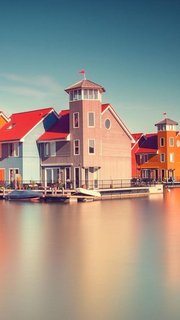 750x1334 Water building views iPhone 6 Wallpaper Apple iPhone