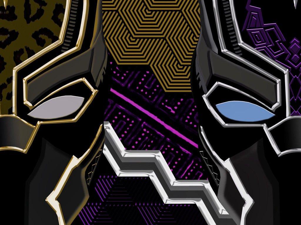 1024x768 Black Panther And Erik Killmonger Artwork 4k 1024x768