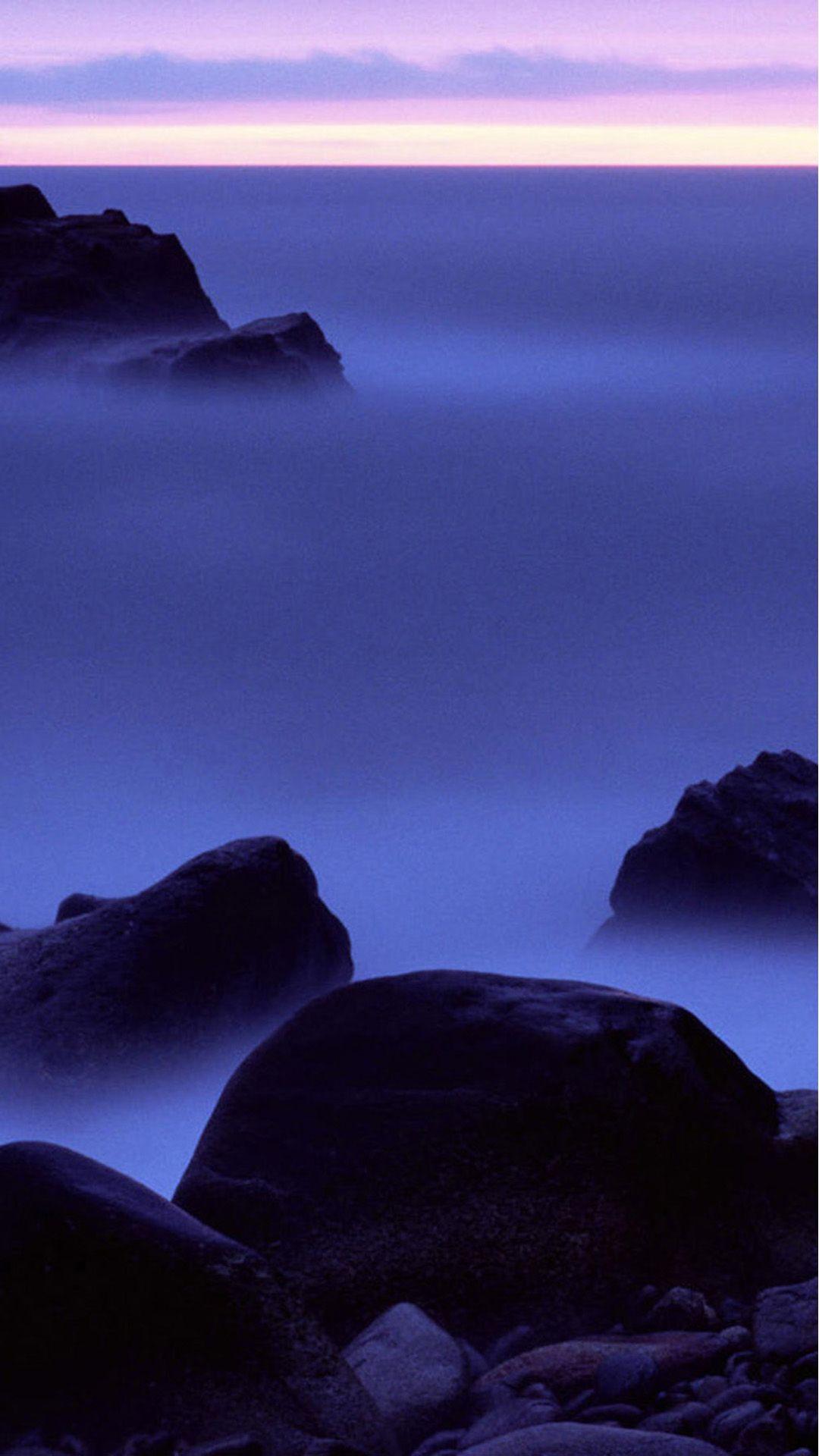 1080x1920 Misty sea Android wallpaper HD wallpaper