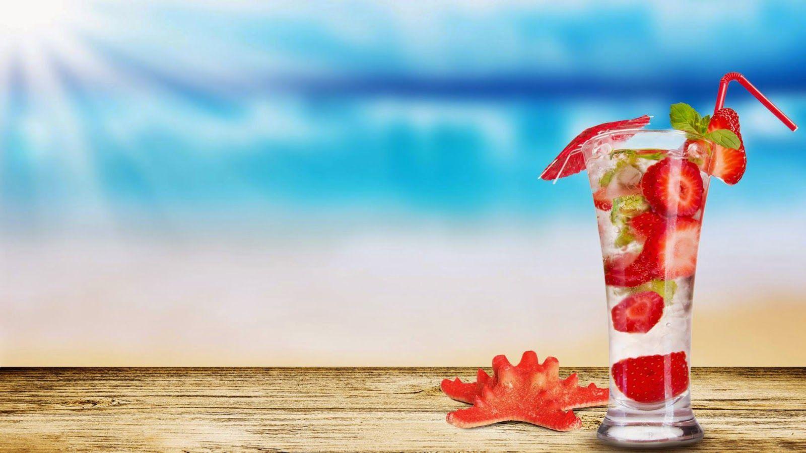 1600x900 Strawberry Mojito Summer Beautiful Amazing HD Wallpaper 100% High