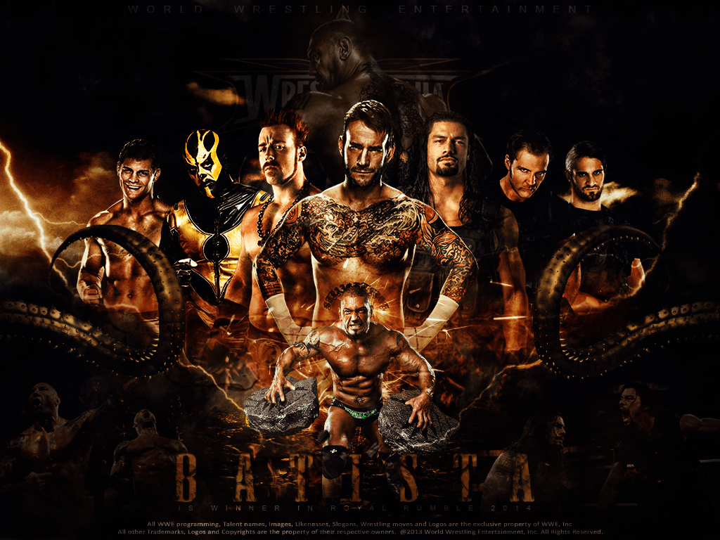 1024x768 WWE Royal Rumble 2014 hình nền