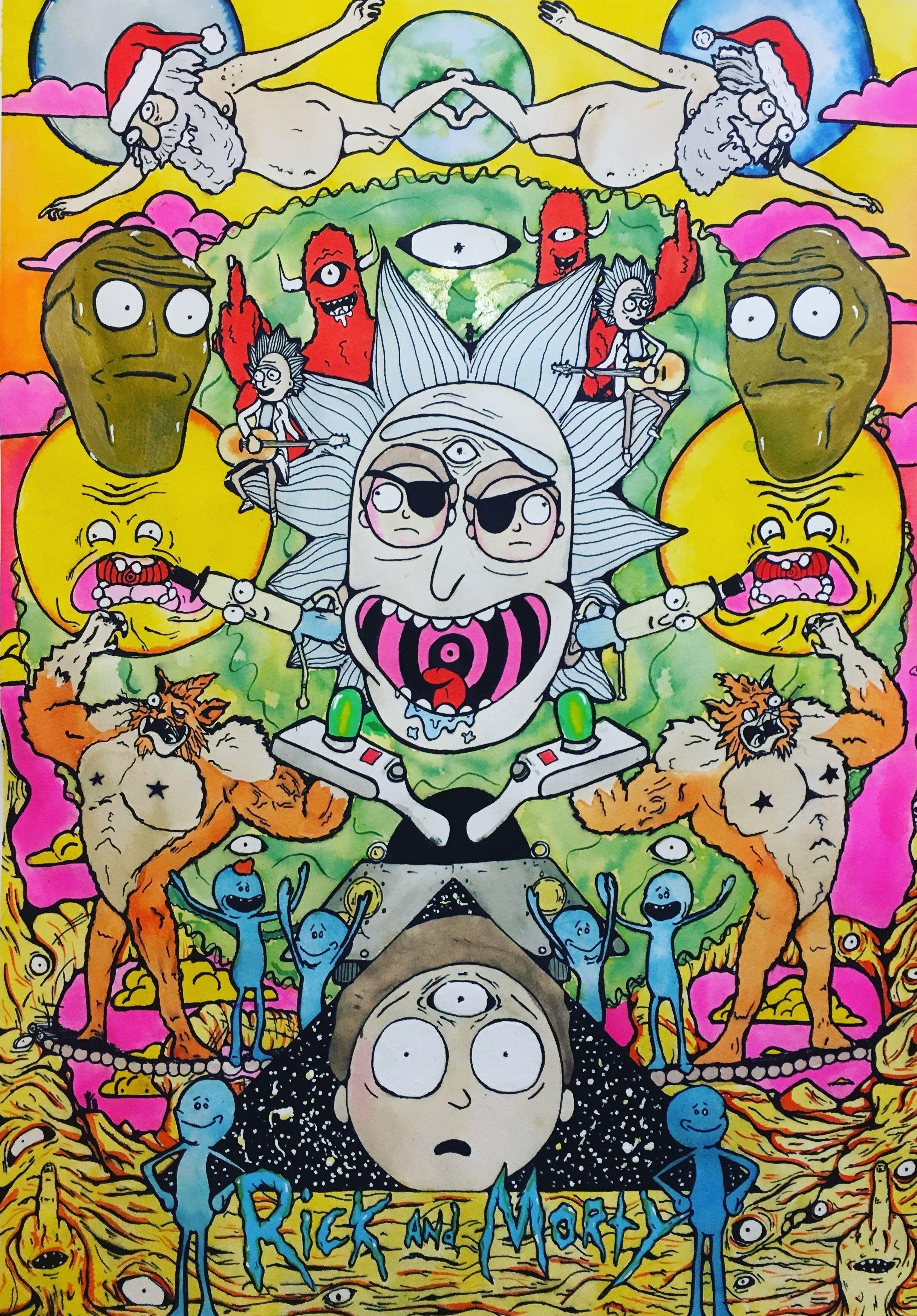 Download Rick And Morty Supreme Street Aesthetic Wallpaper  Wallpaperscom