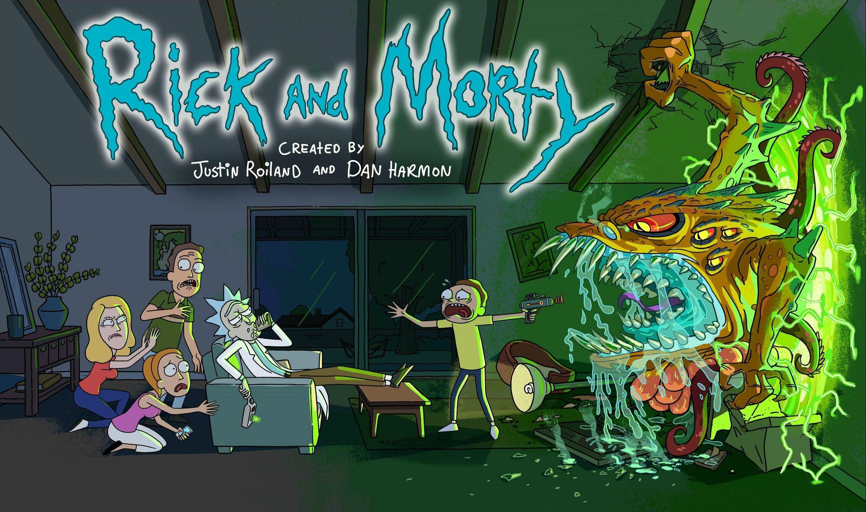 3012x1784 Hình nền máy tính tối cao Rick And Morty