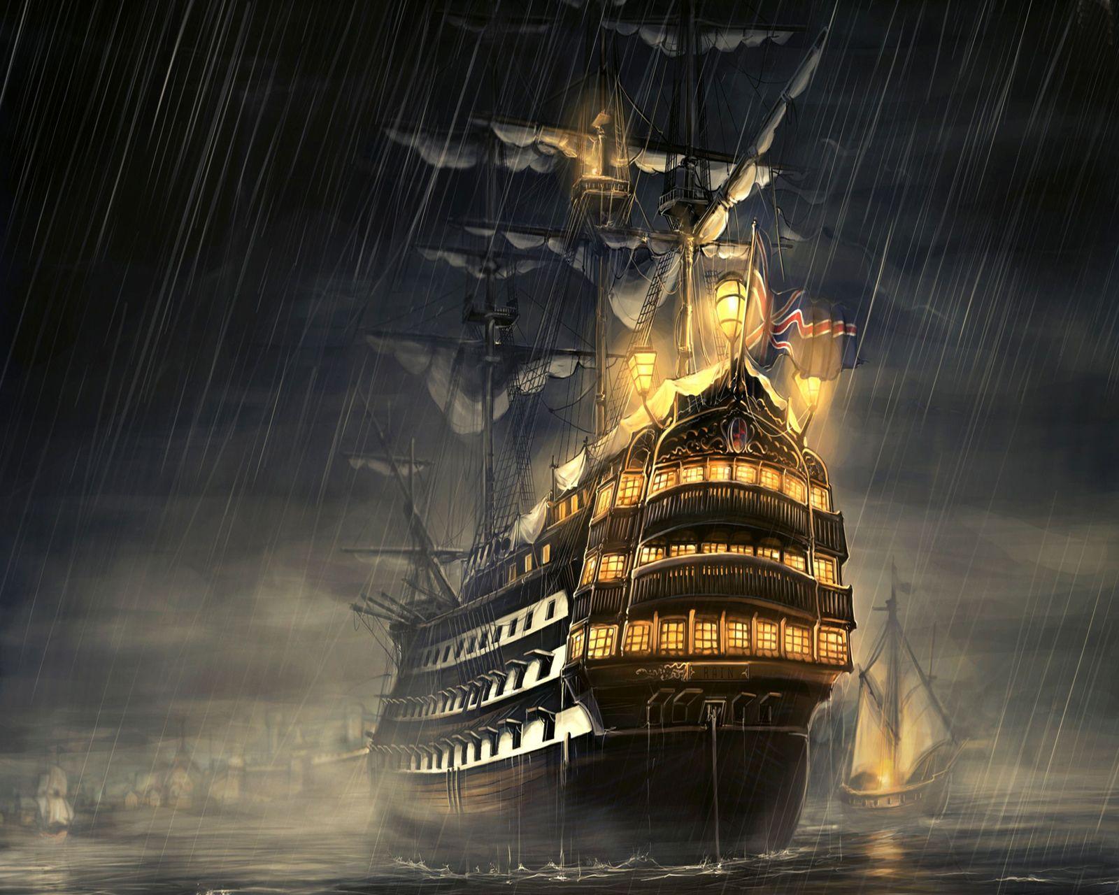 1600x1280 Ghost Pirate Ship Wallpaper HD Resolution