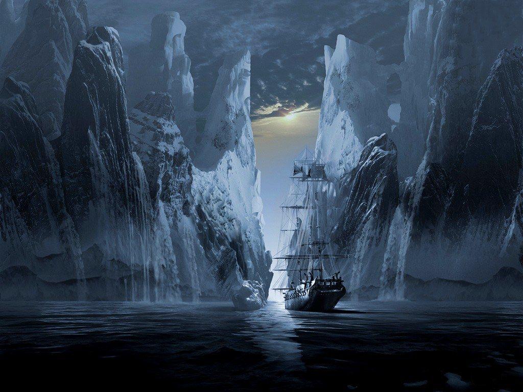 1024x768 Ghost Ship (2). Eldorado Theme ART HD Wallpaper for your C