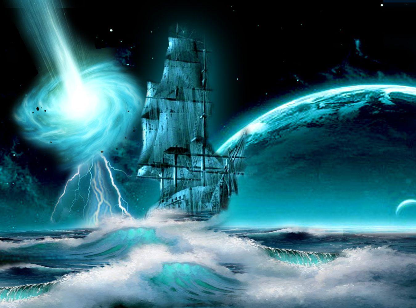 1350x1000 Ghost Pirate Ship Wallpaper For iPhone As Wallpaper Ship