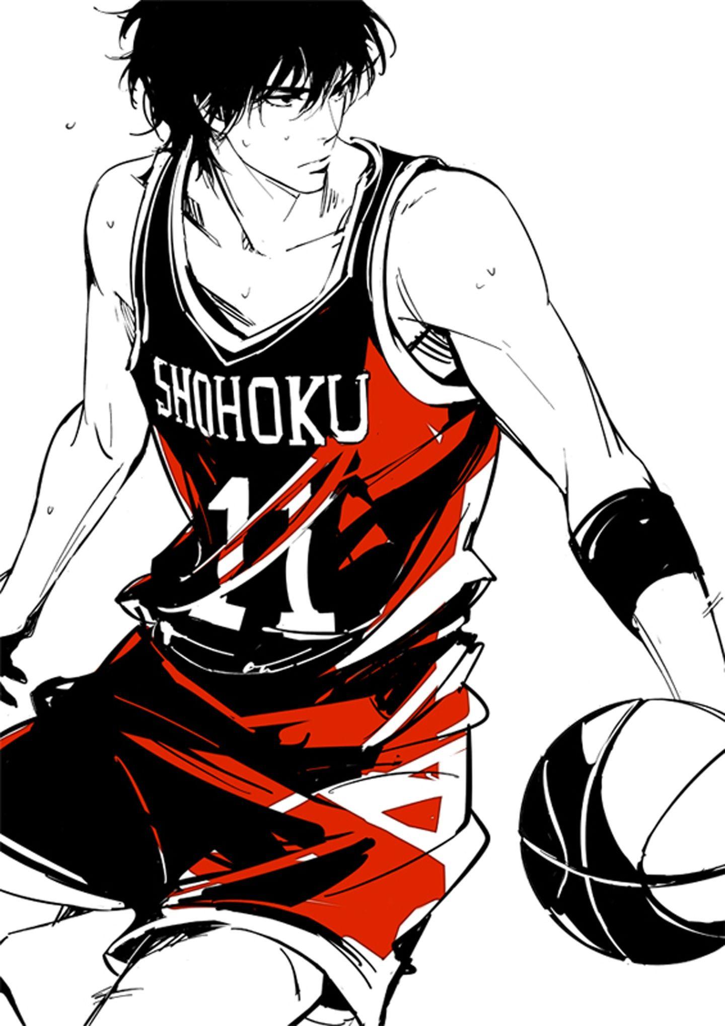 1440x2039 Slam dunk character rukawa kaede wallpaperx2039
