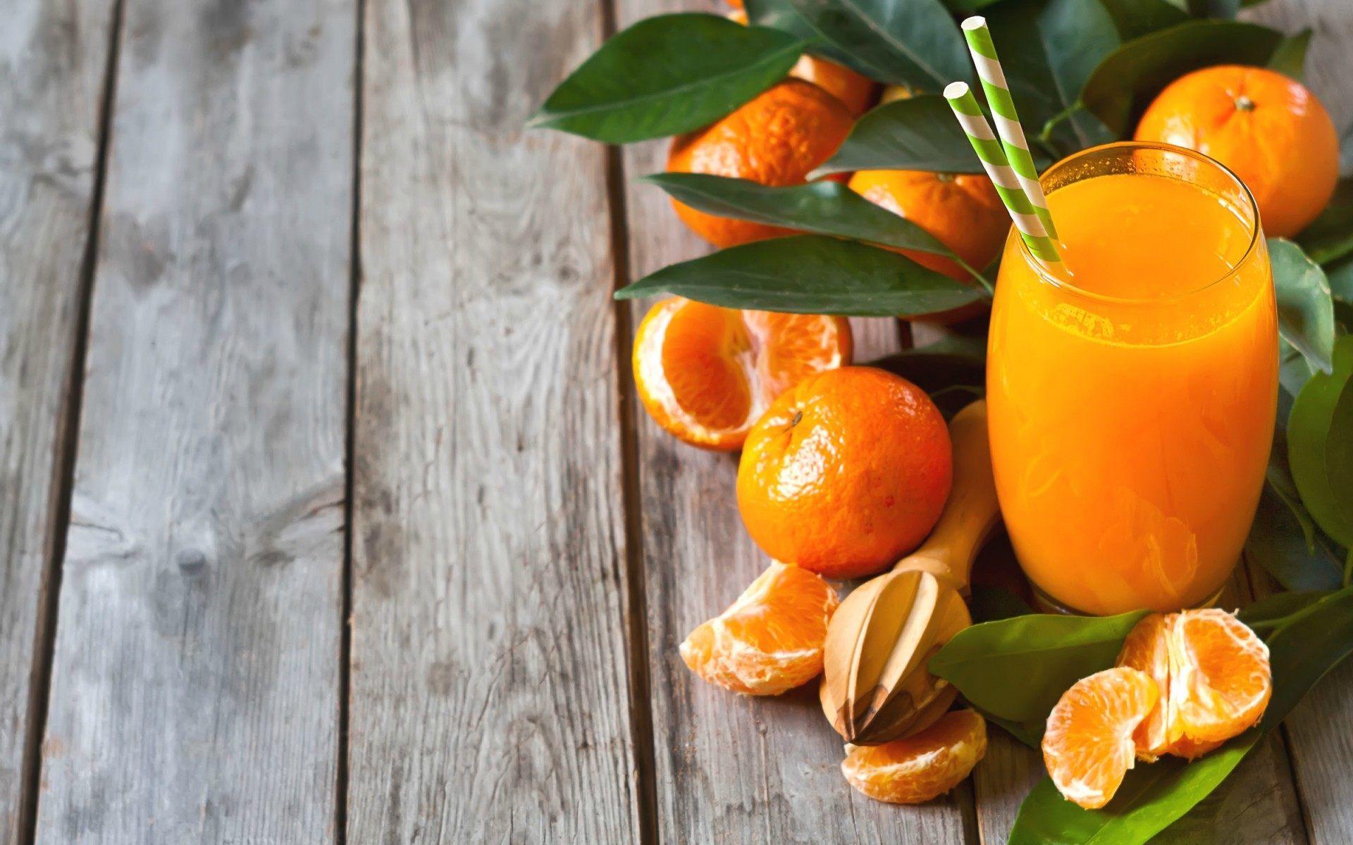 1920x1200 Orange Juice Wallpaper