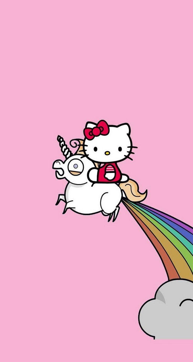 736x1377 Unicorn Rainbow Wallpaper