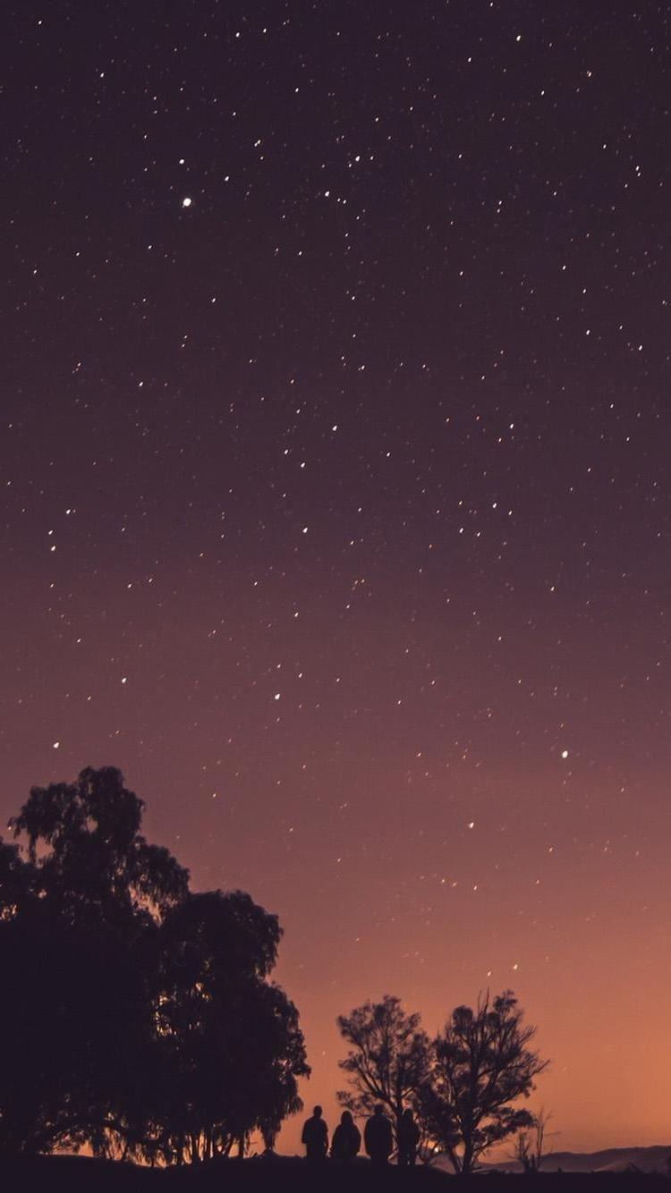 750x1334 Stars Wallpaper For Smartphone Resolution