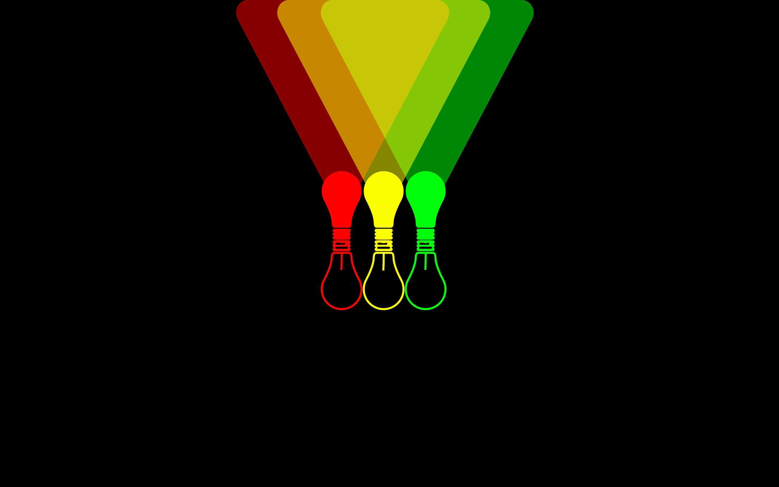 2560x1600 Download wallpaper light bulb, color, light, background, Wallpaper