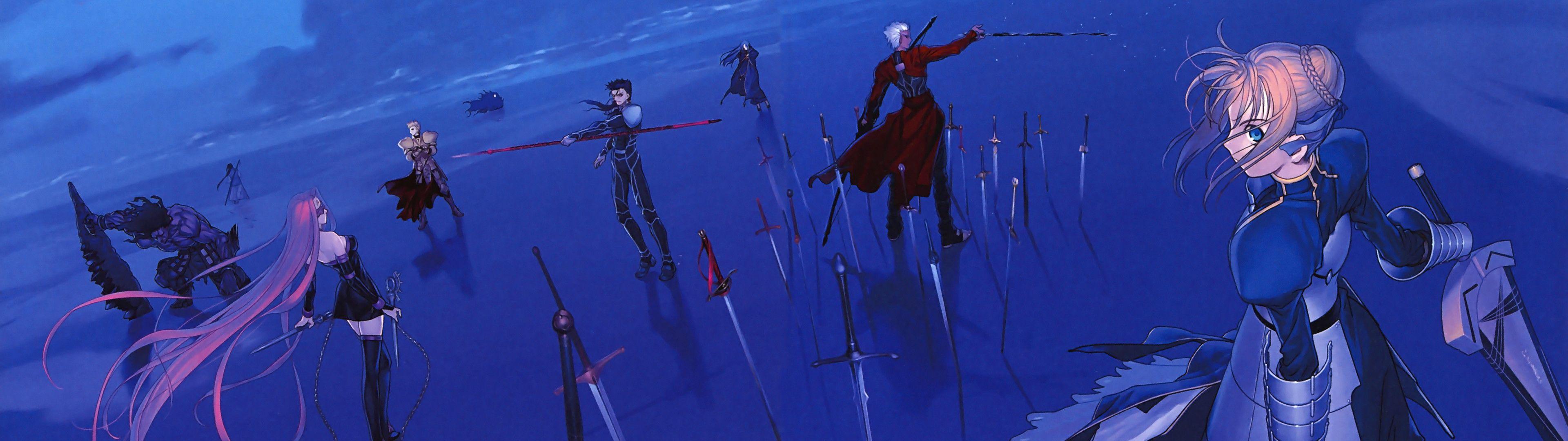 3840x1080 Anime Dual Monitor Wallpaper