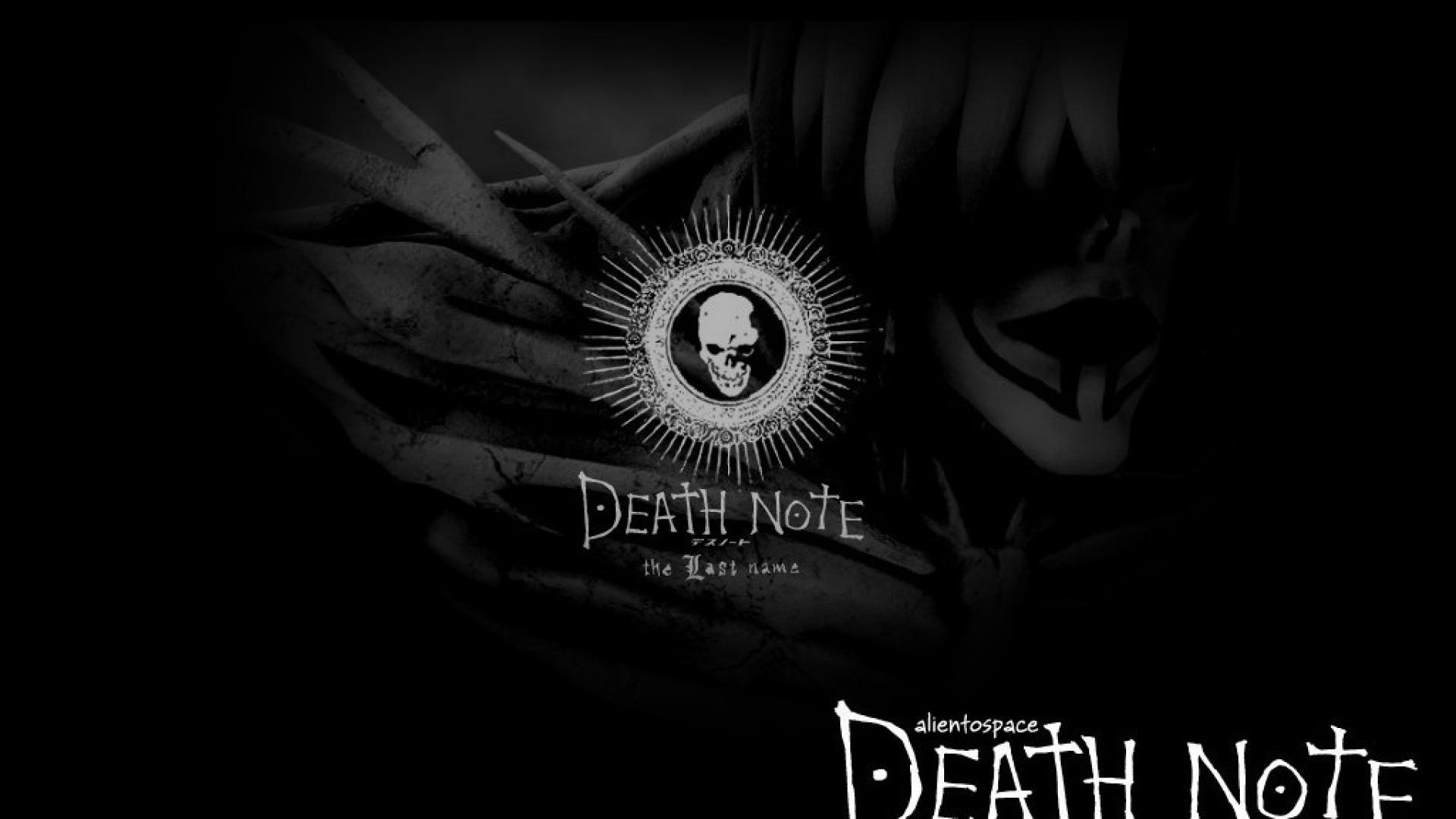 1920x1080 Death note logo hình nền đầu lâu.  1920x1080