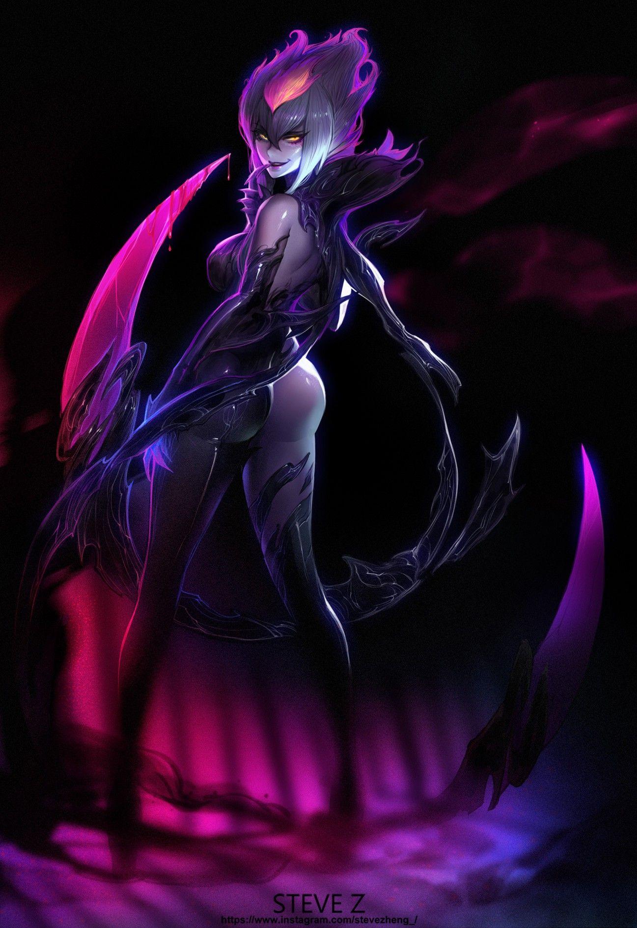 1297x1890 Evelynn. Wallpaper & Fan Arts. League Of Legends