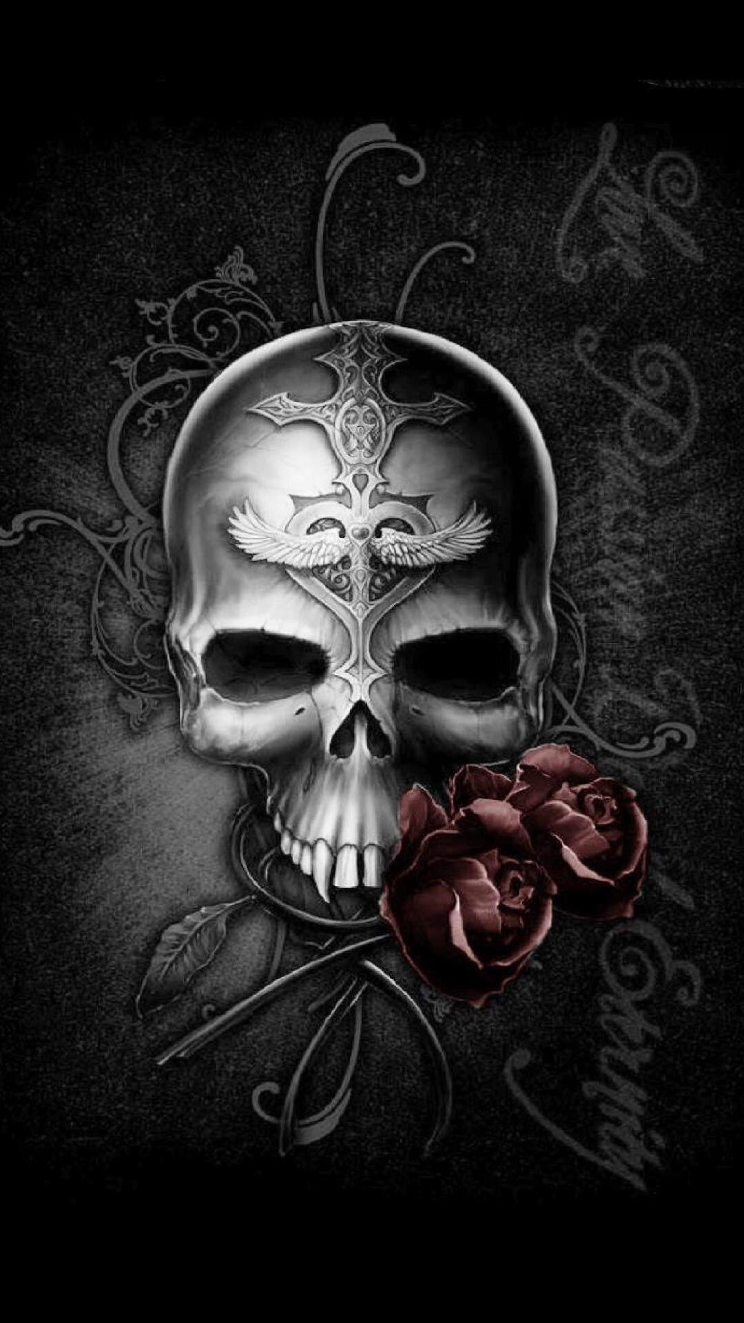 1080x1920 iPhone Wallpaper Skull, Free Stock Wallpaper