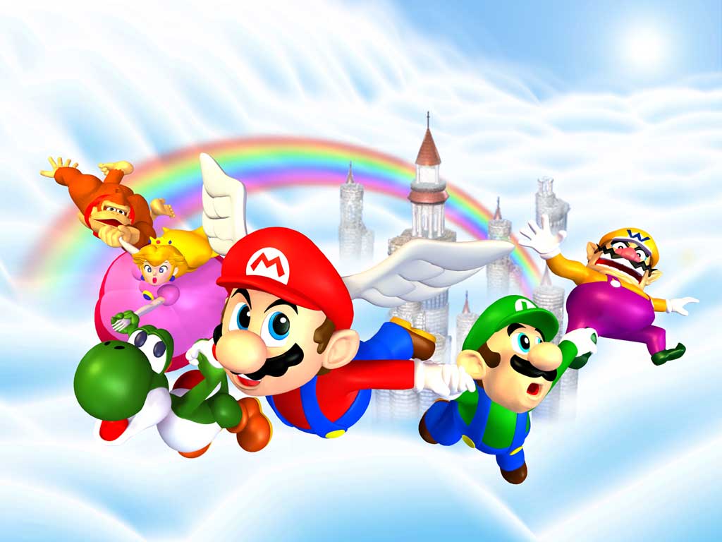 1024x768 Free download Mario Party Wallpaper Multimedia Boo Mansion